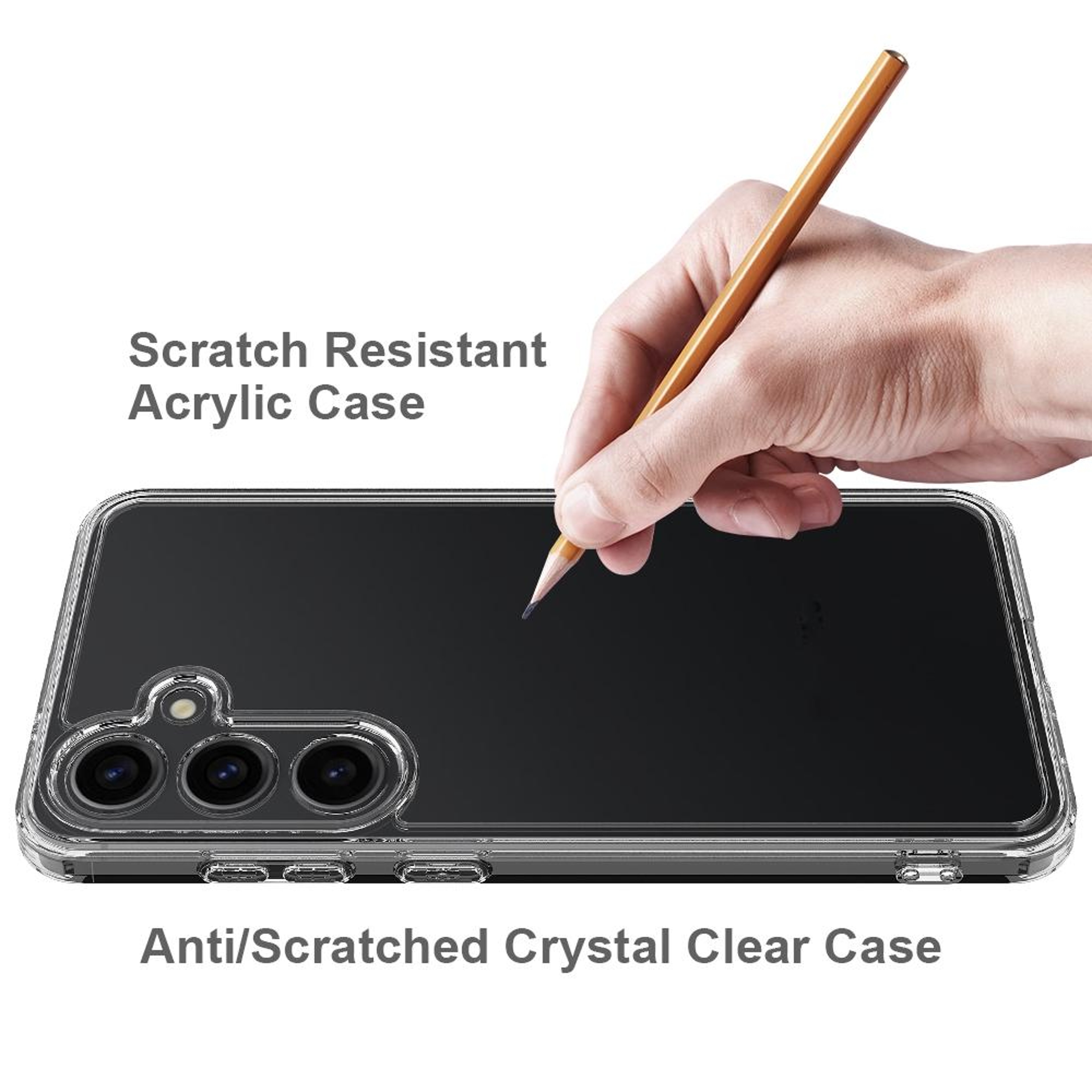 Samsung Galaxy A55 Clear Case Scratchproof Transparent TPU Acrylic Protective Cover – view 6