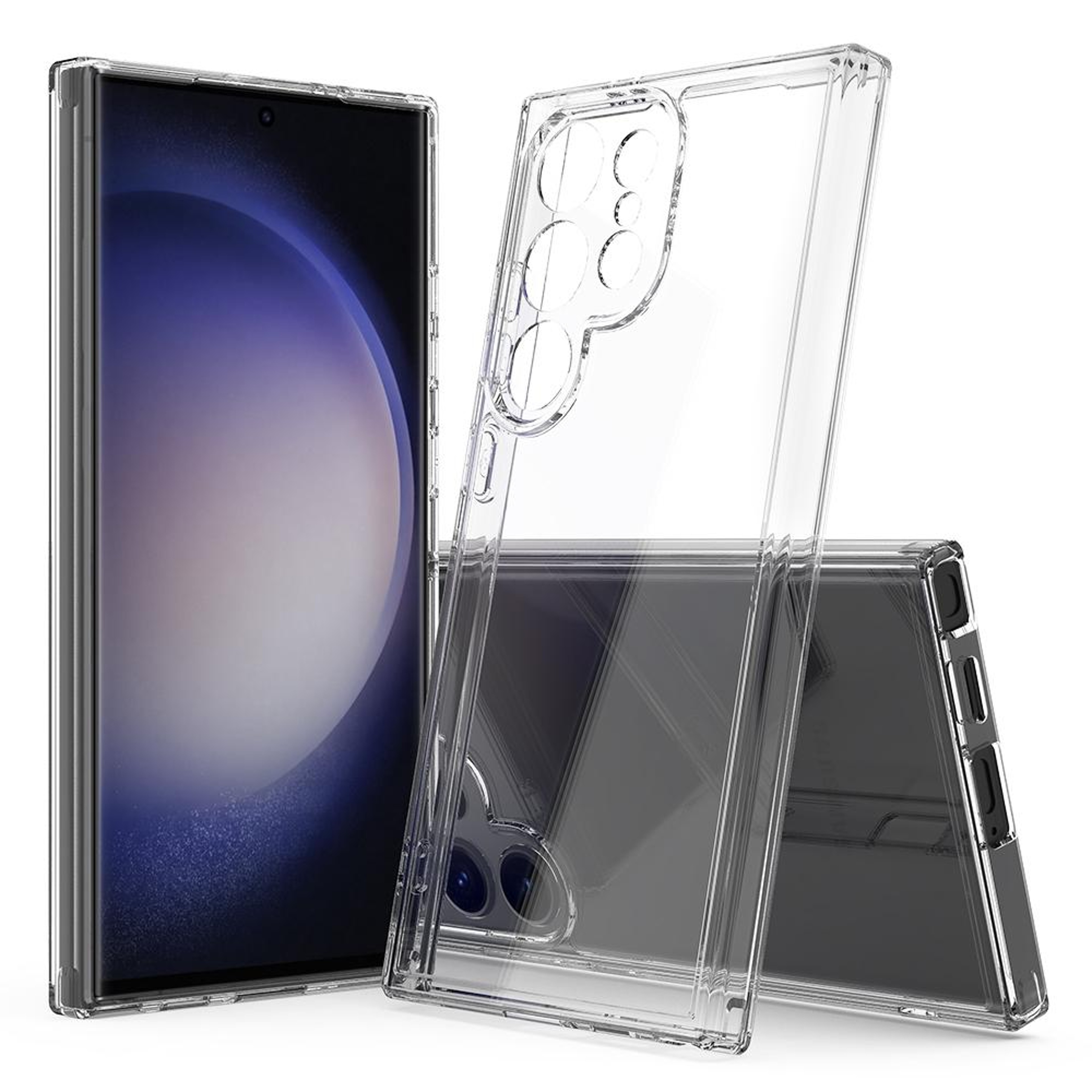 Samsung Galaxy S24 Ultra Clear Phone Case Scratchproof Transparent TPU Acrylic Protective Cover – view 1