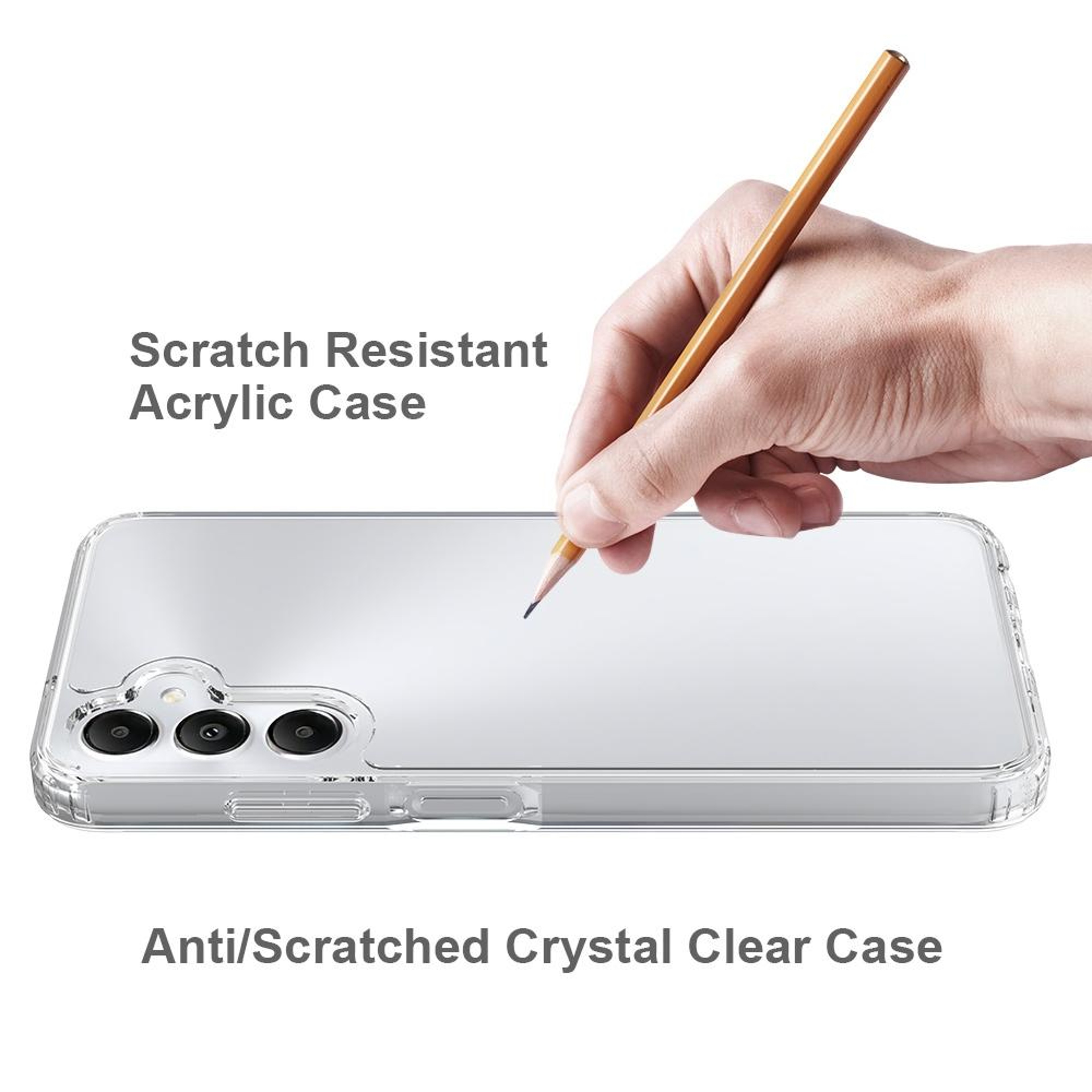 Samsung Galaxy A05s Clear Phone Case Scratchproof TPU Acrylic Transparent Protective Cover – view 6