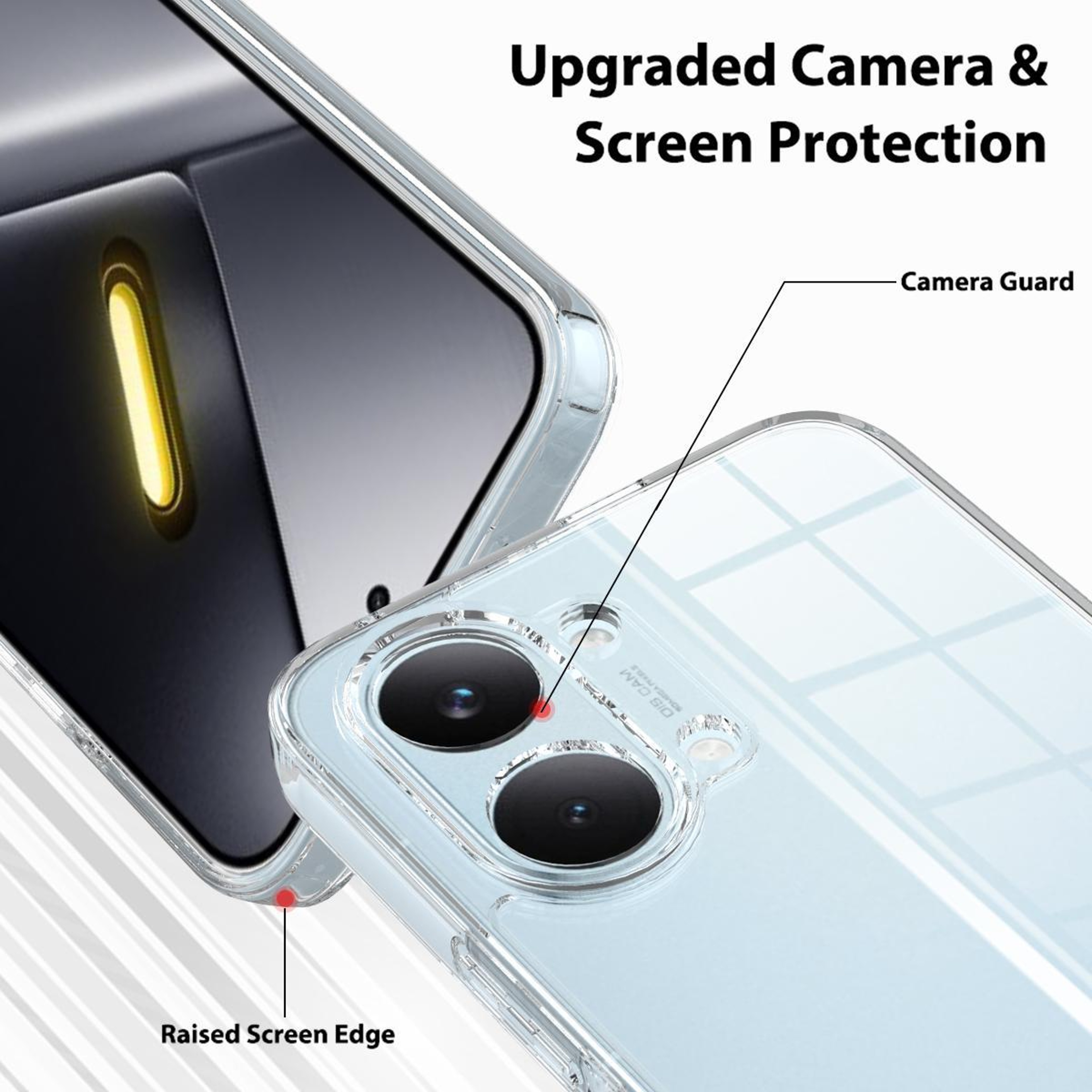 Redmi Turbo 5 Max Poco X8 Pro Max Clear Phone Case Scratchproof TPU Acrylic Case Transparent Cover – view 6