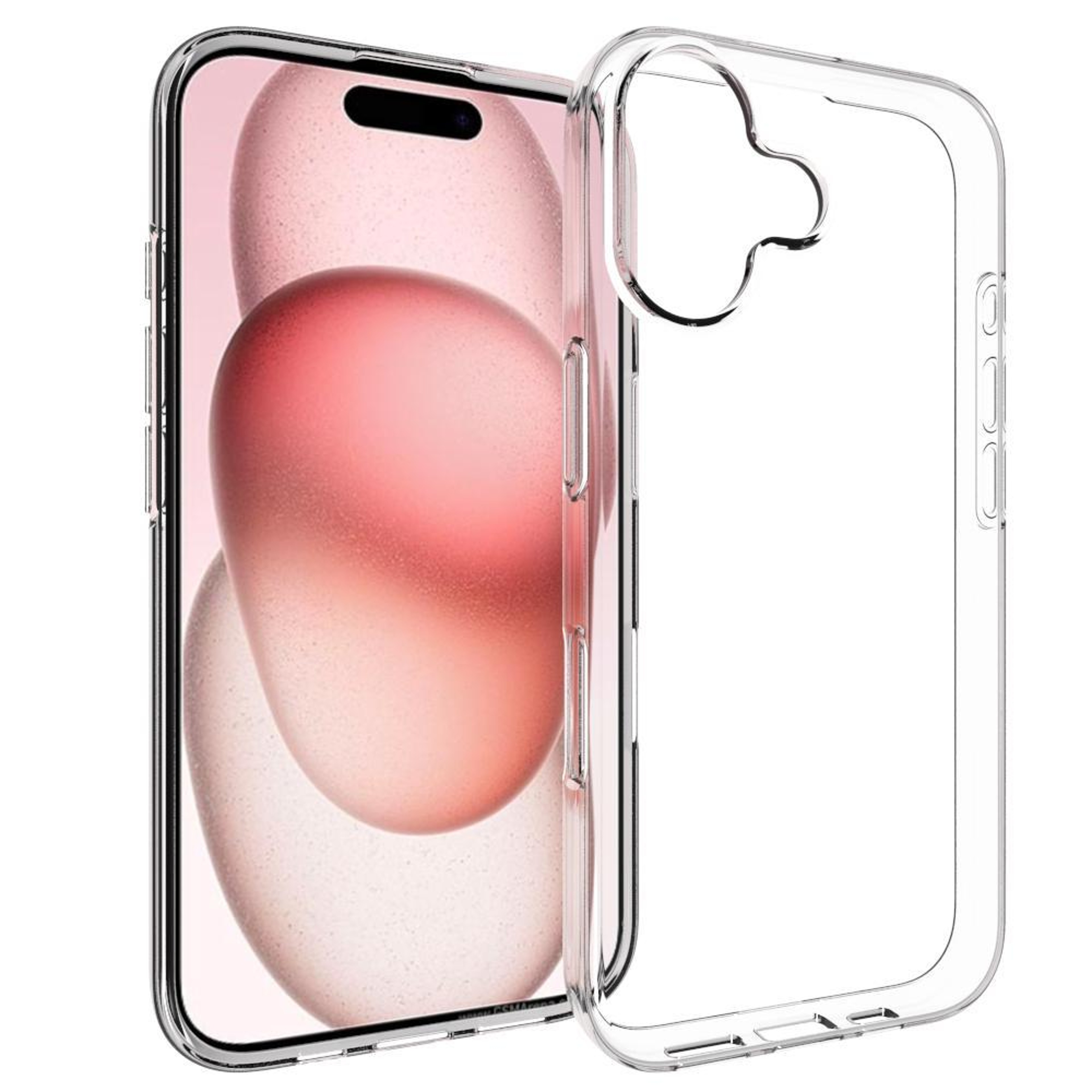 For iPhone 17 Clear TPU Case Waterproof Texture Transparent Phone Case Shockproof Cover – view 1