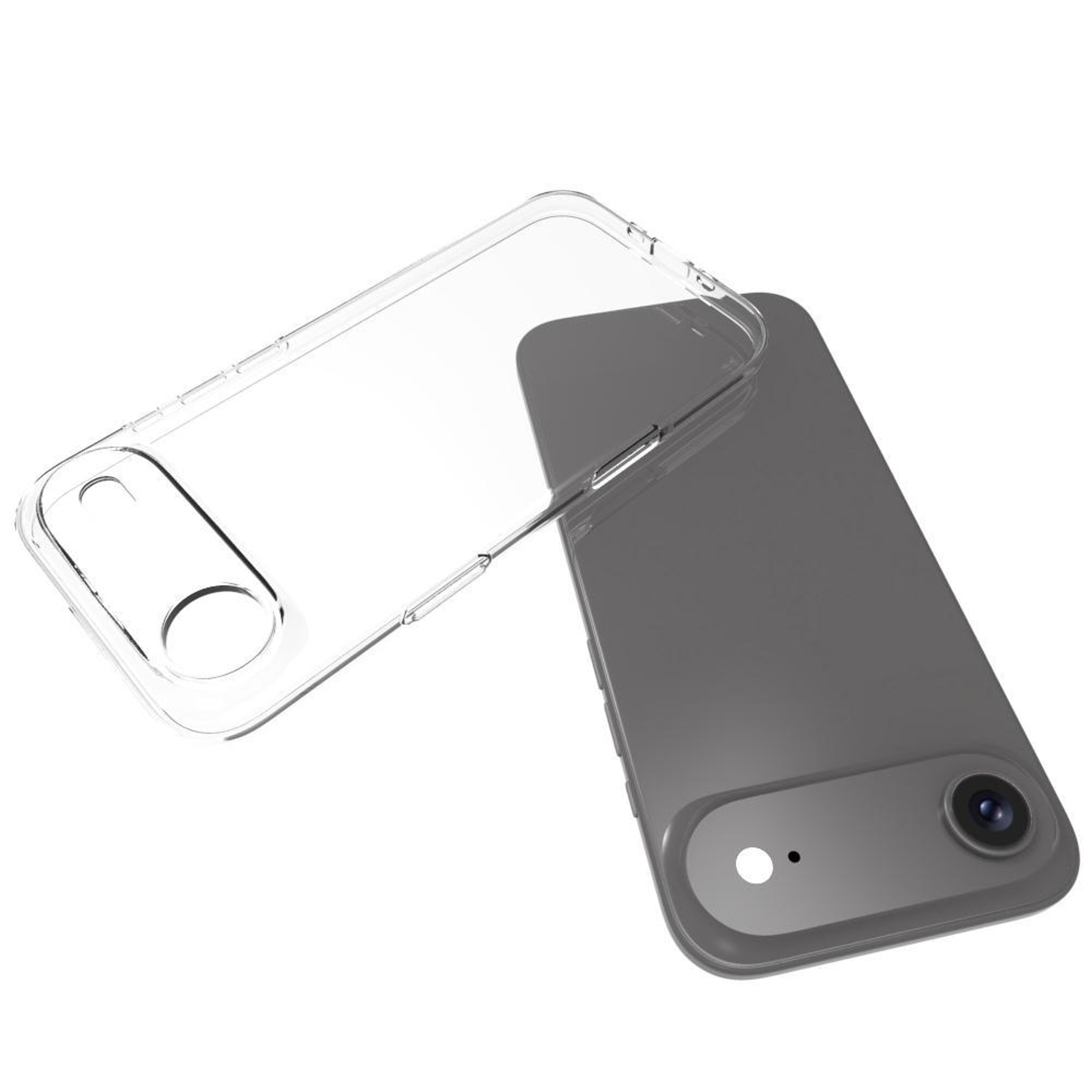 iPhone Air Clear TPU Phone Case Slim Transparent Protective Case with Waterproof Texture – view 3