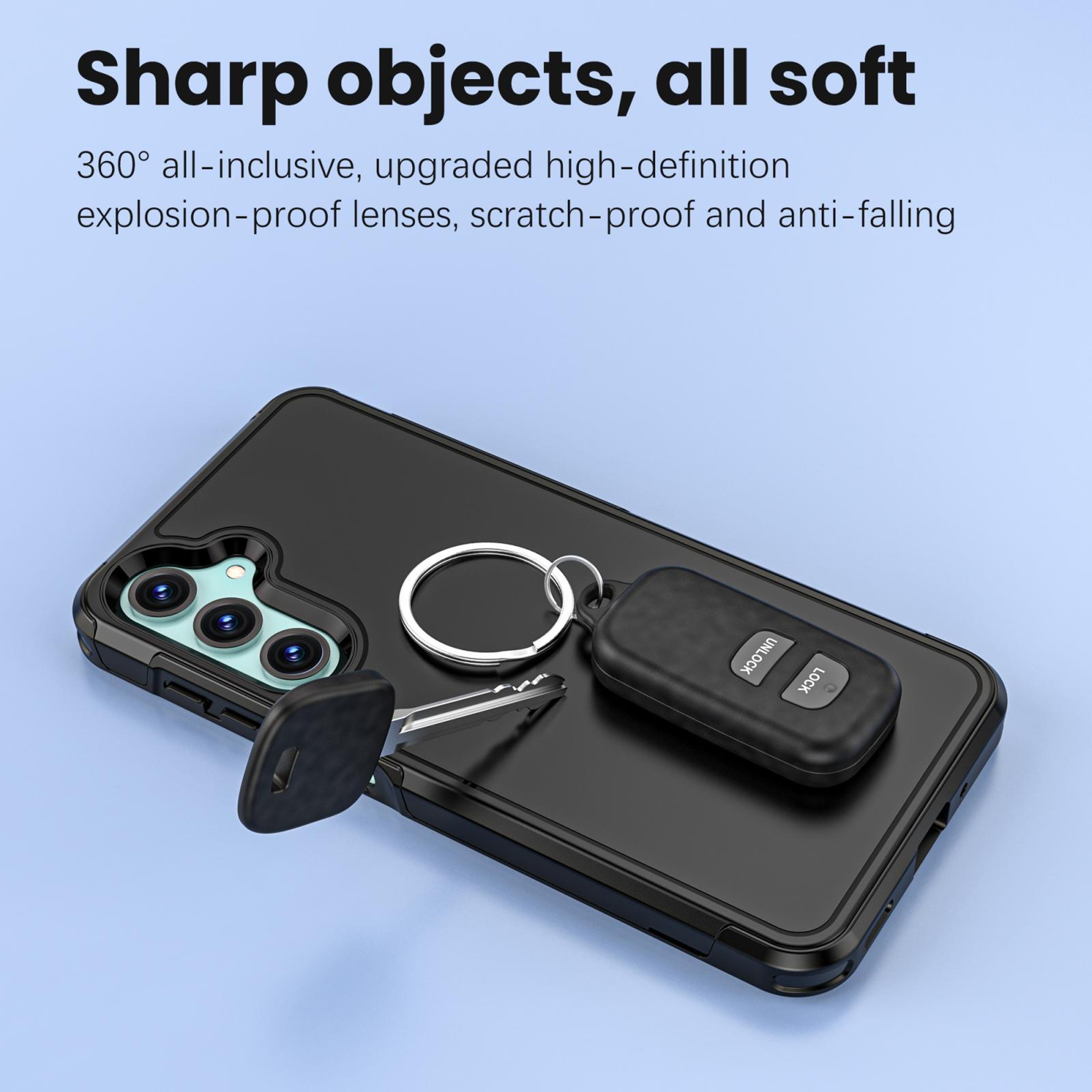 RedPepper Armor Samsung Galaxy A16 Case Shockproof PC TPU Phone Case for Galaxy A16 4G 5G Black – view 6