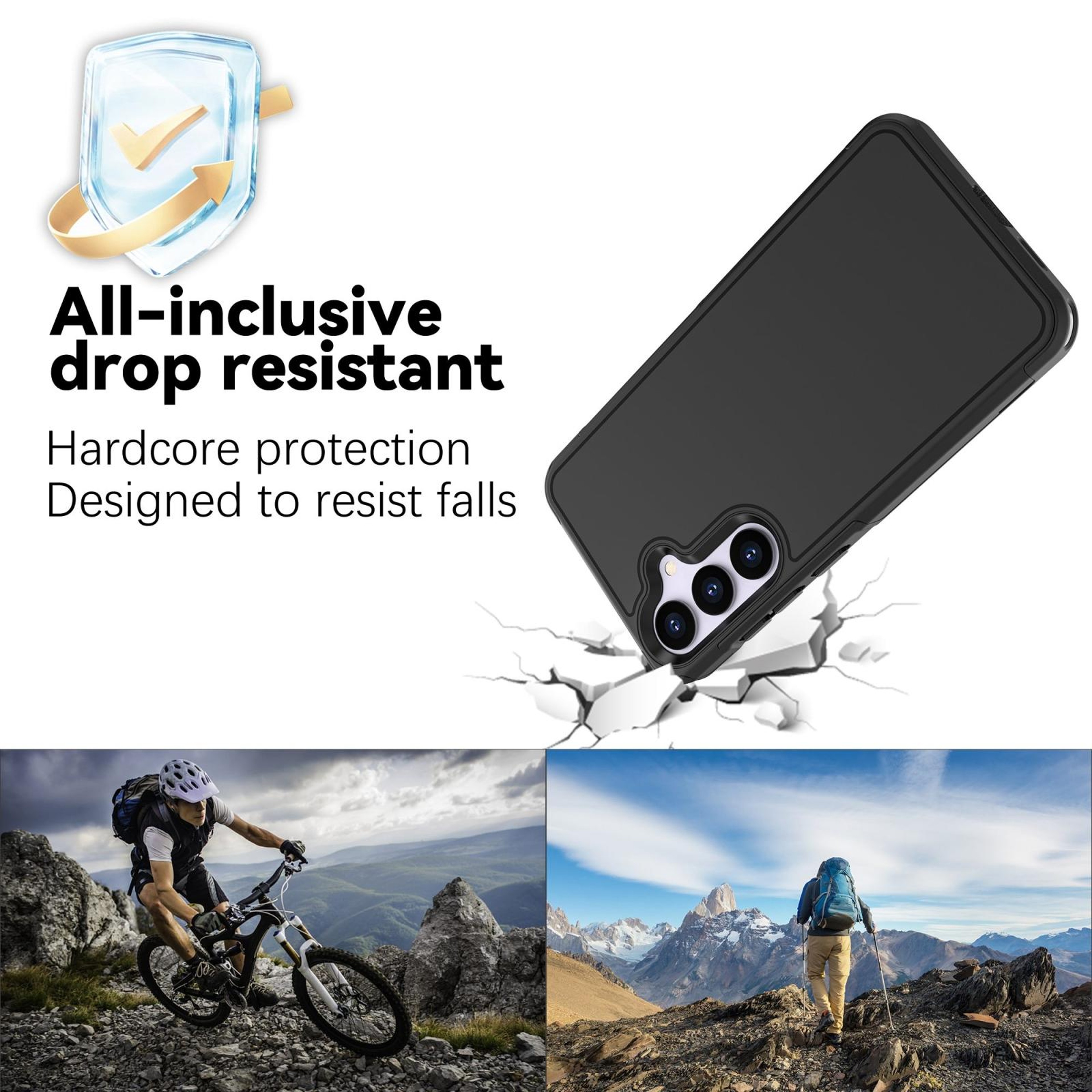 RedPepper Samsung Galaxy S24 Plus Case Rugged Armor Phone Case Shockproof PC TPU Protective Cover – view 7