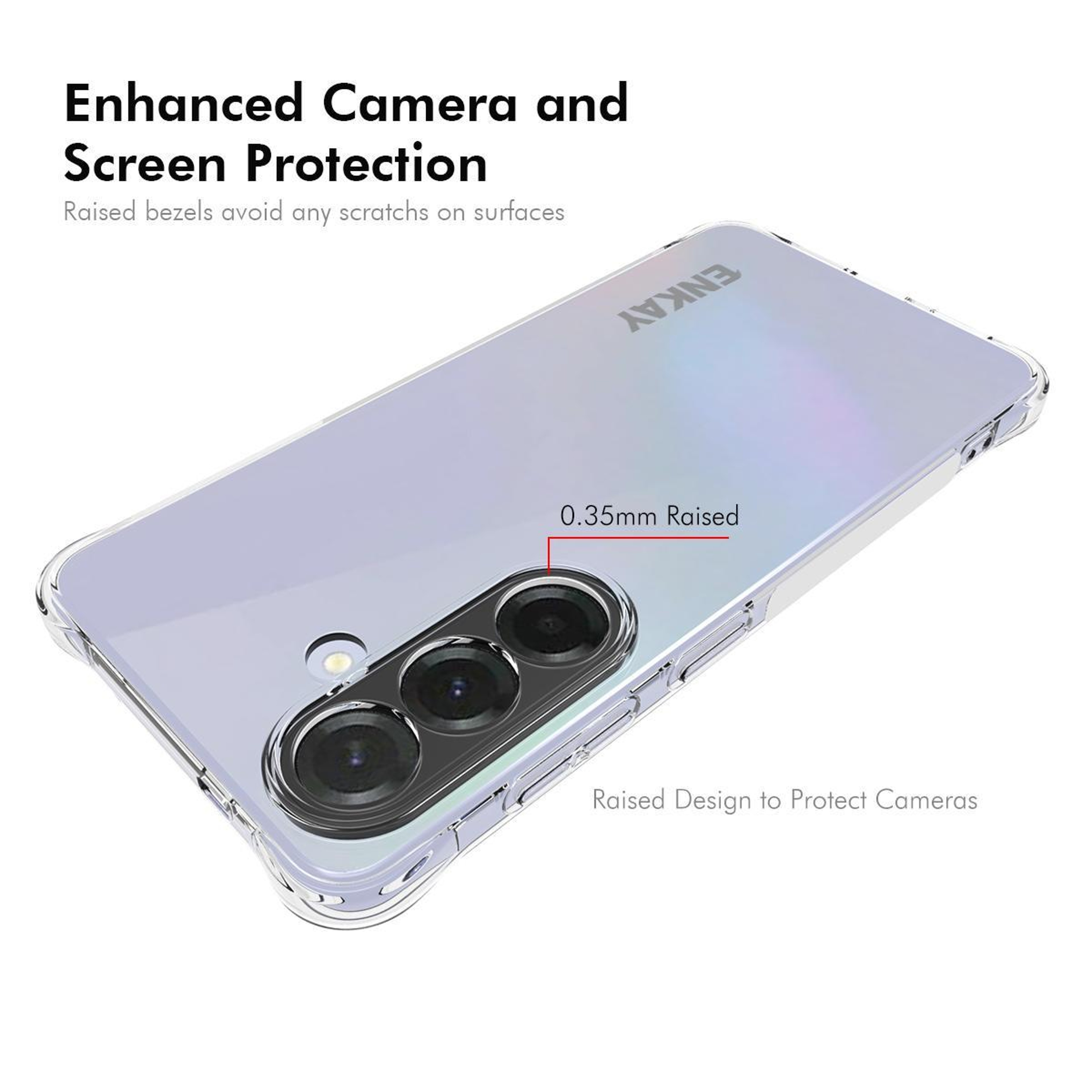 ENKAY Hat-Prince Galaxy S26 Clear Case Shockproof Transparent TPU Phone Case Slim Protective Cover – view 3