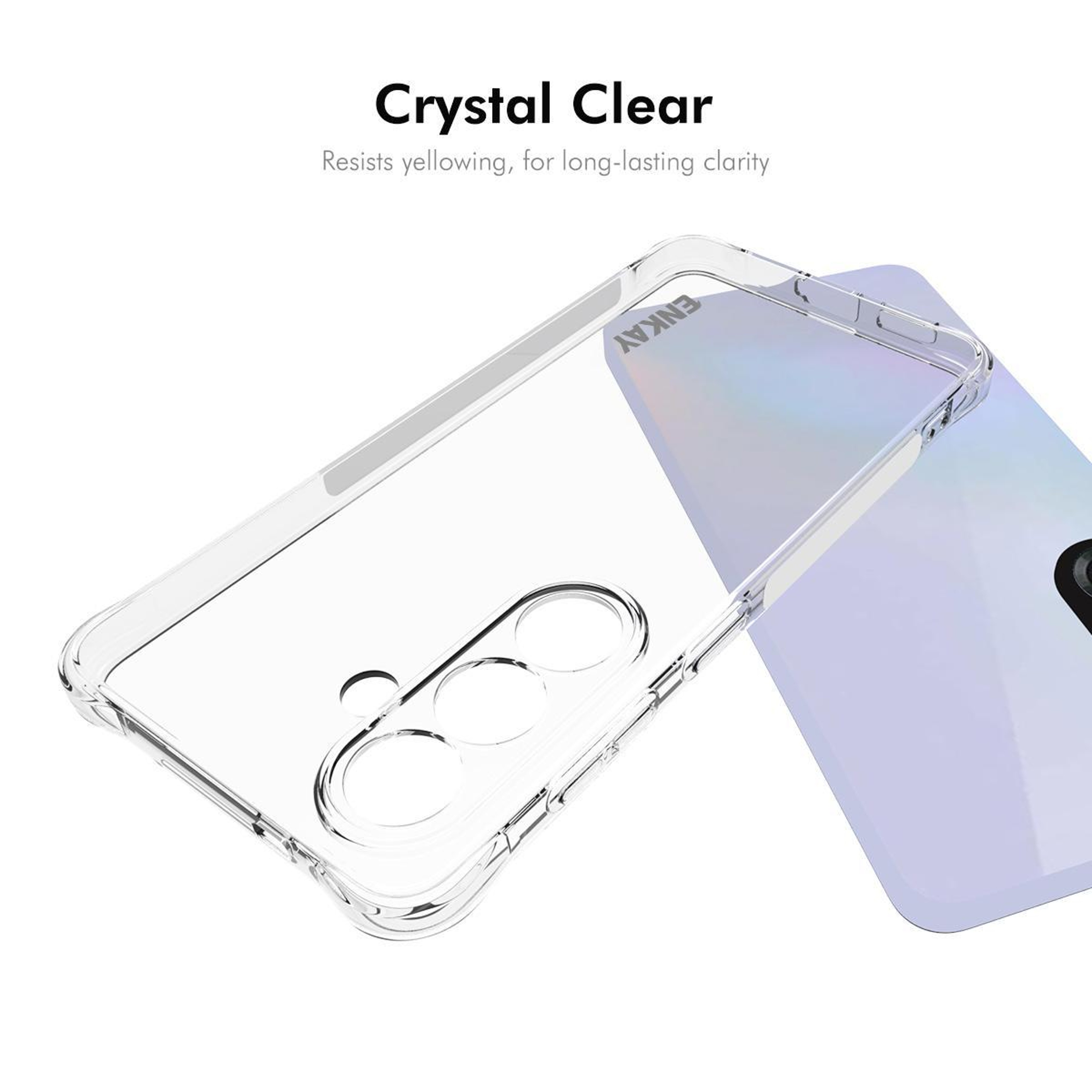 ENKAY Hat-Prince Galaxy S26 Clear Case Shockproof Transparent TPU Phone Case Slim Protective Cover – view 5