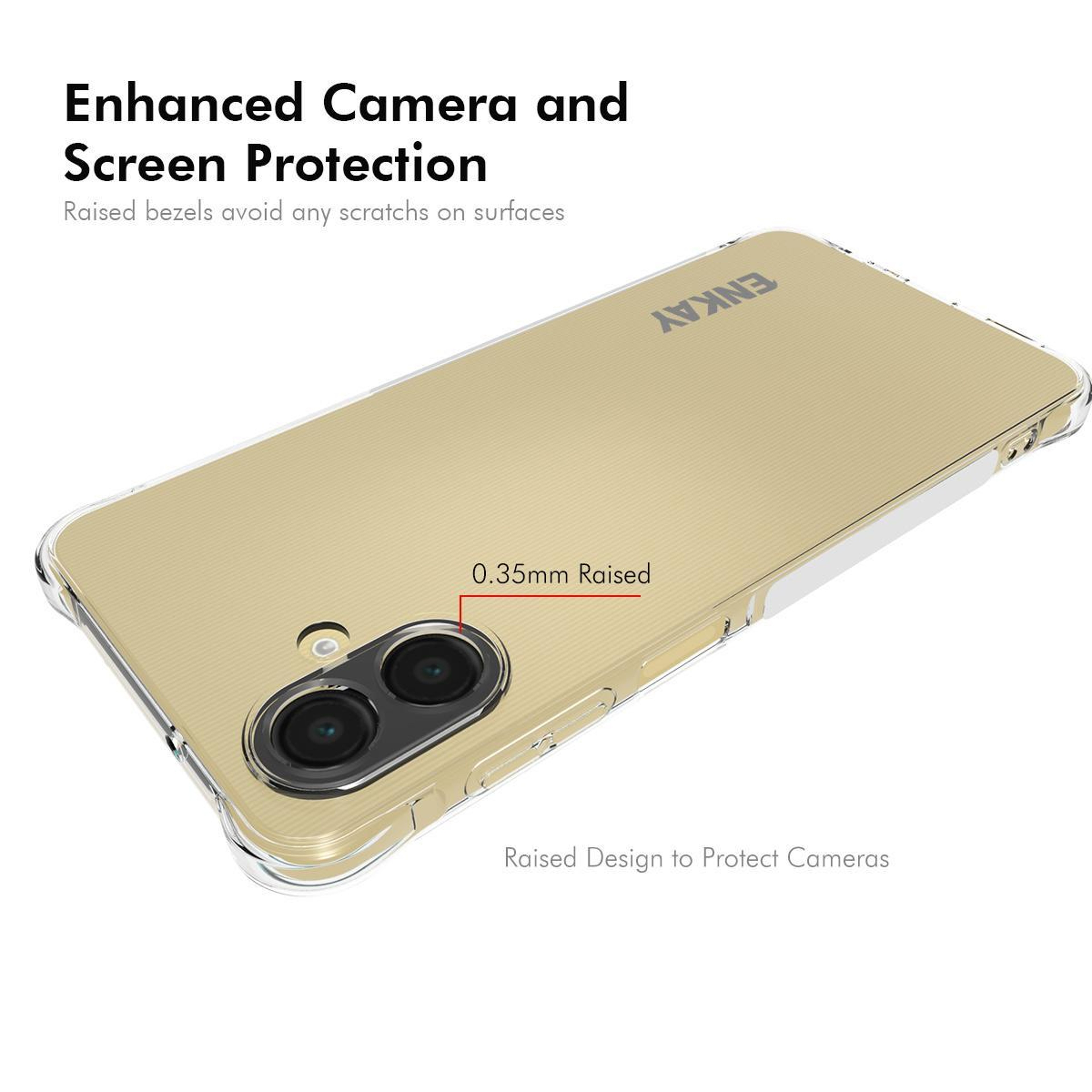 ENKAY Hat-Prince Galaxy A07 4G Clear TPU Case Shockproof Slim Protective Phone Cover – view 3
