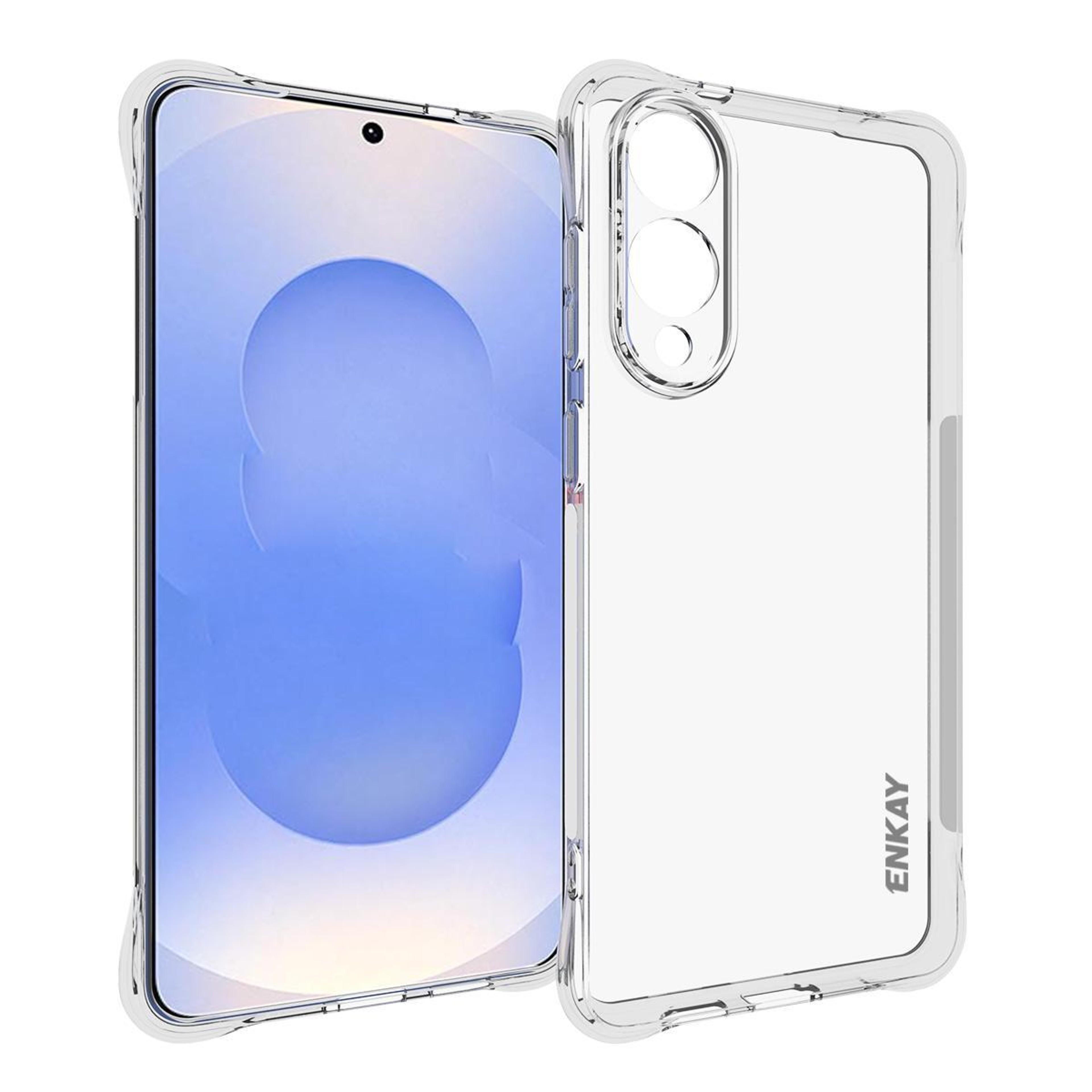 ENKAY Galaxy S25 Edge Clear Case - Slim Transparent TPU Shockproof Phone Case – view 1