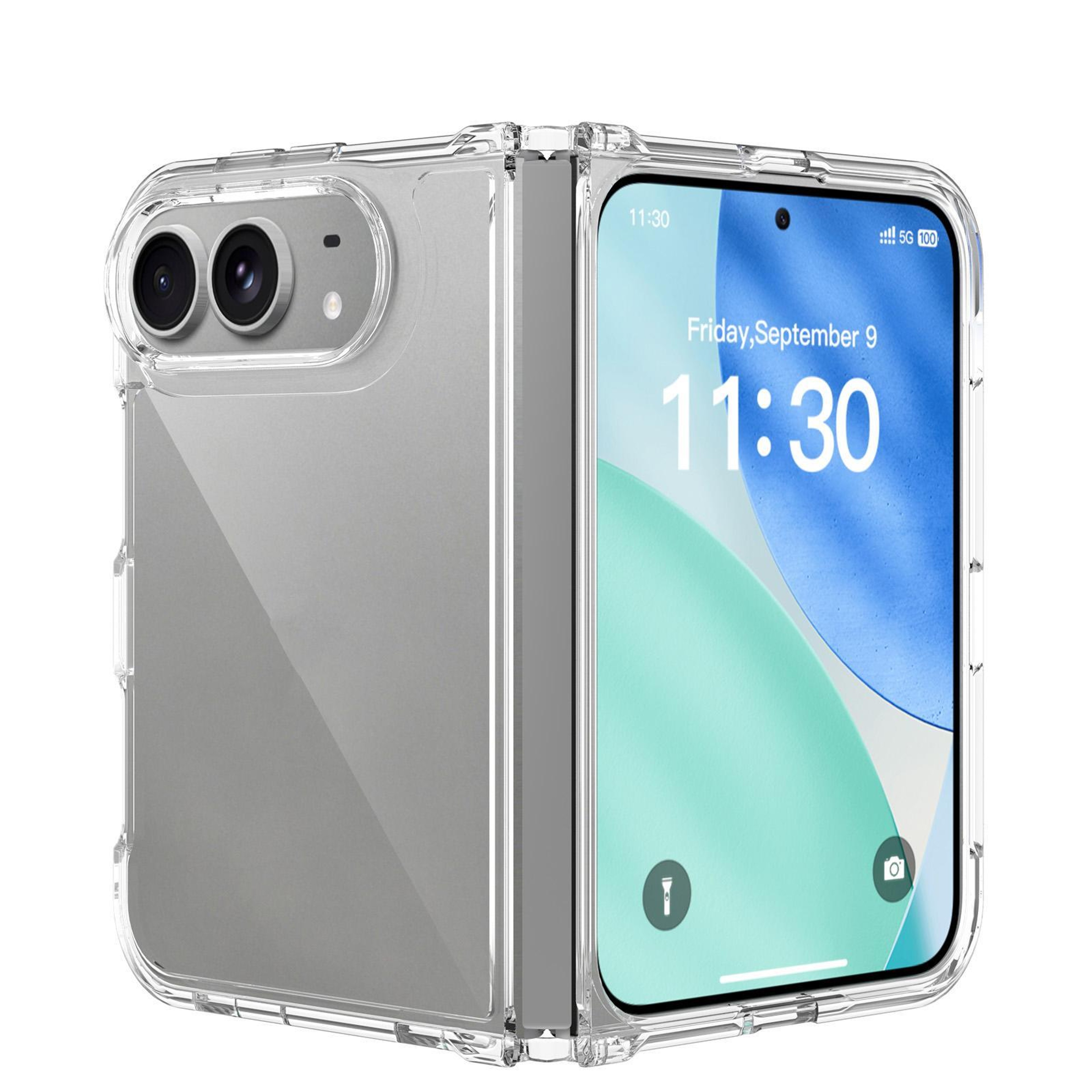 Crystal Clear iPhone Fold Acrylic Case - Ultra Slim Scratch Resistant Protection – view 1