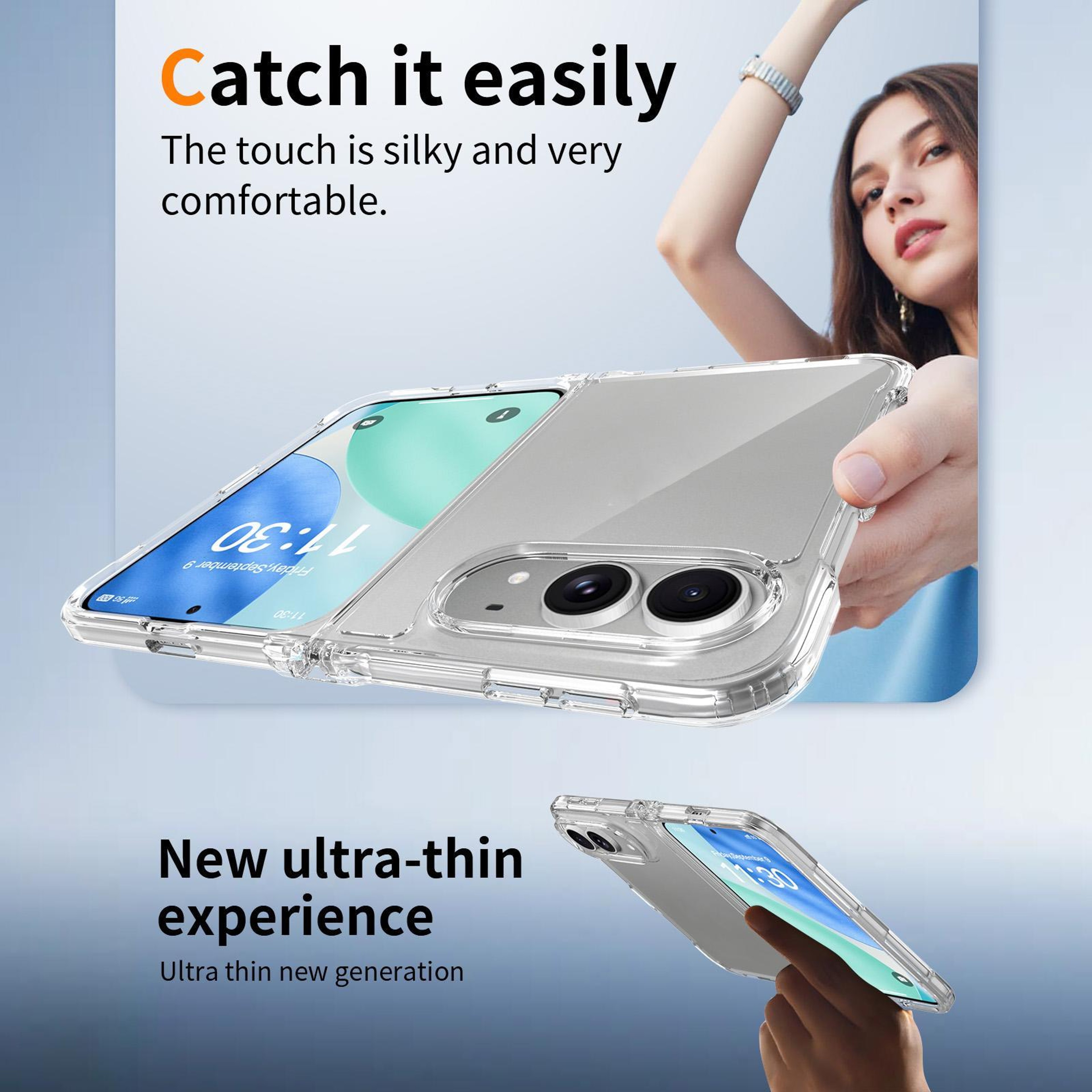 Crystal Clear iPhone Fold Acrylic Case - Ultra Slim Scratch Resistant Protection – view 6