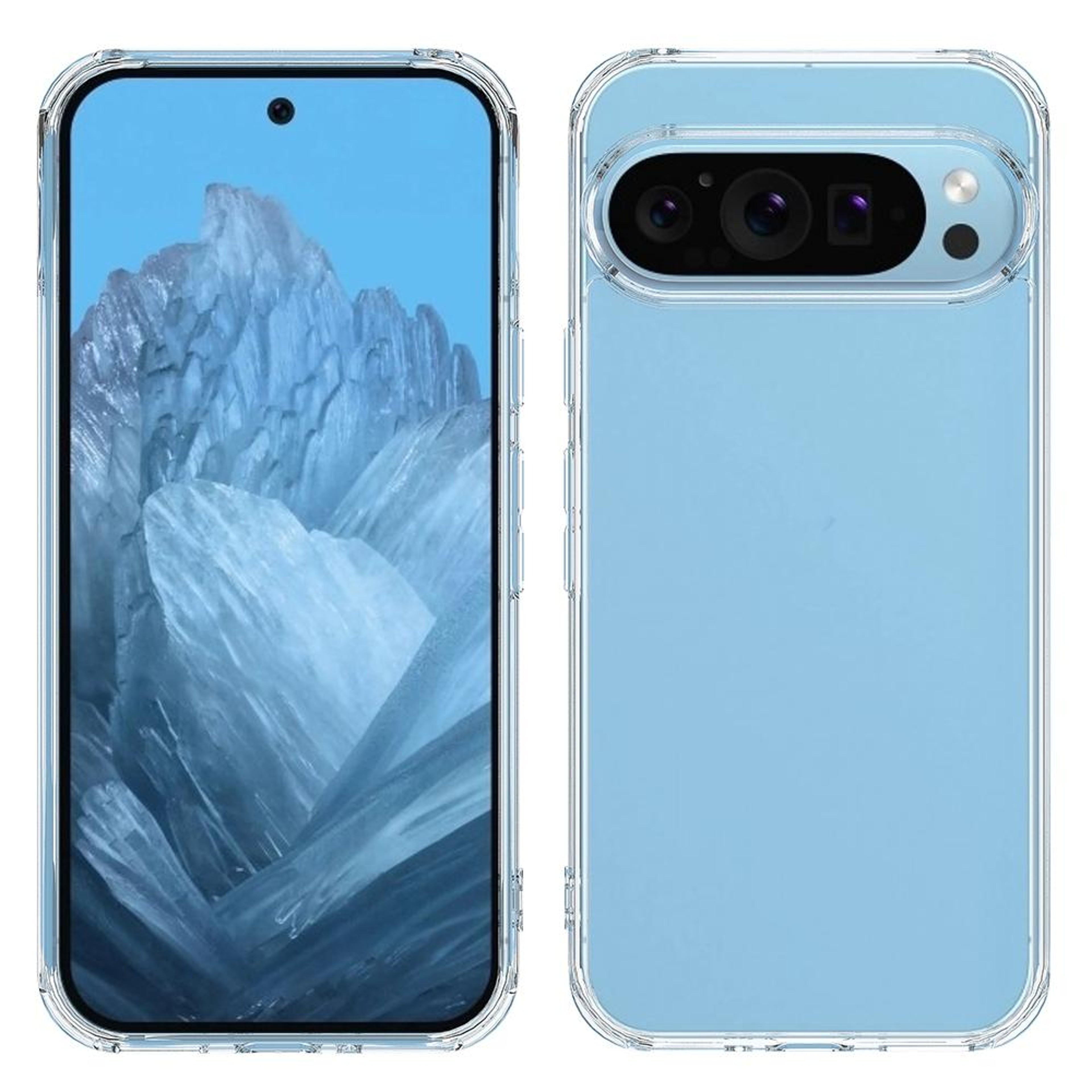Google Pixel 9 Pro Clear Case Scratchproof Acrylic TPU Phone Case Cover – view 2