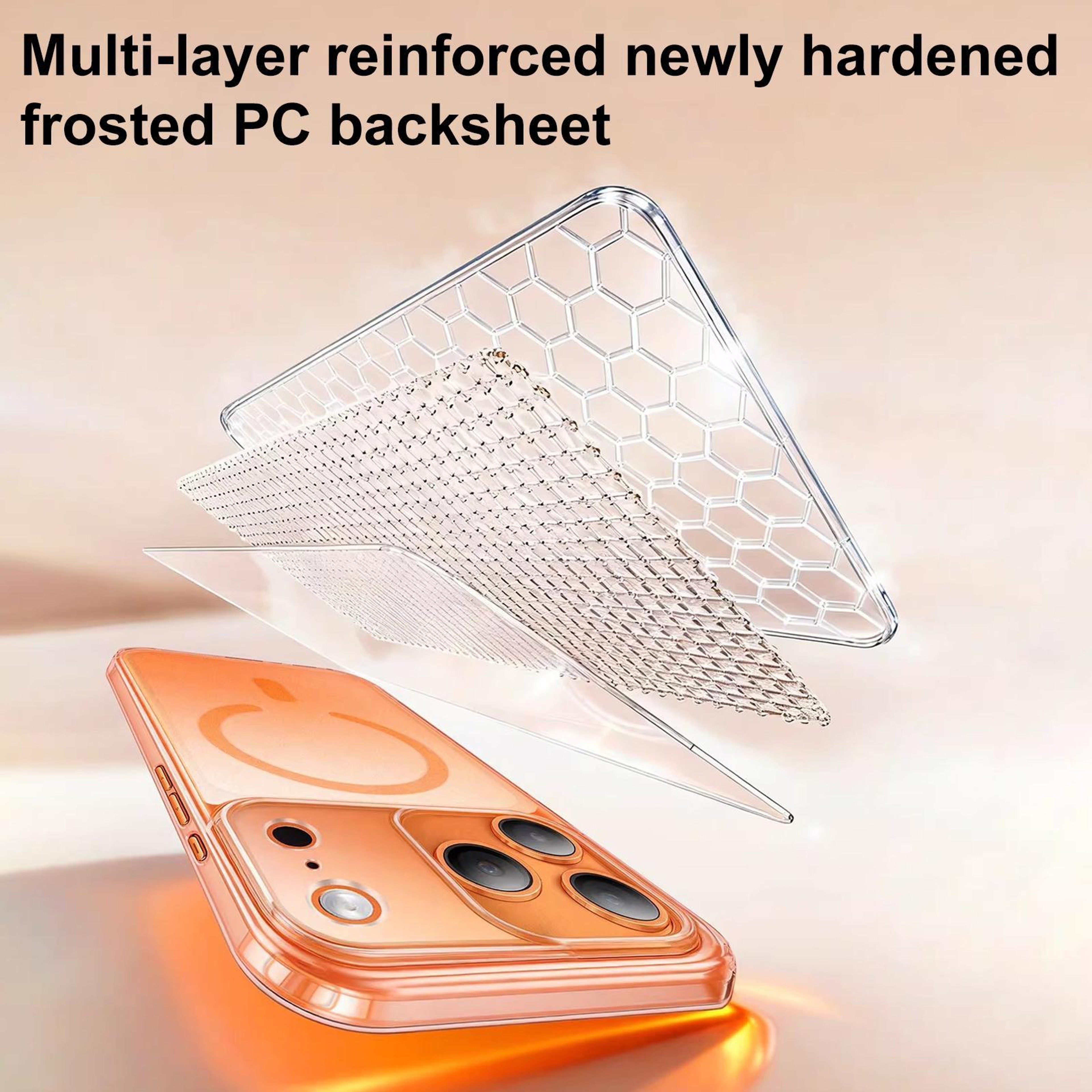 XDcase MagSafe IPhone 17 Case Frosted Clear Shockproof Phone Case With Magnetic Wireless Charging 4