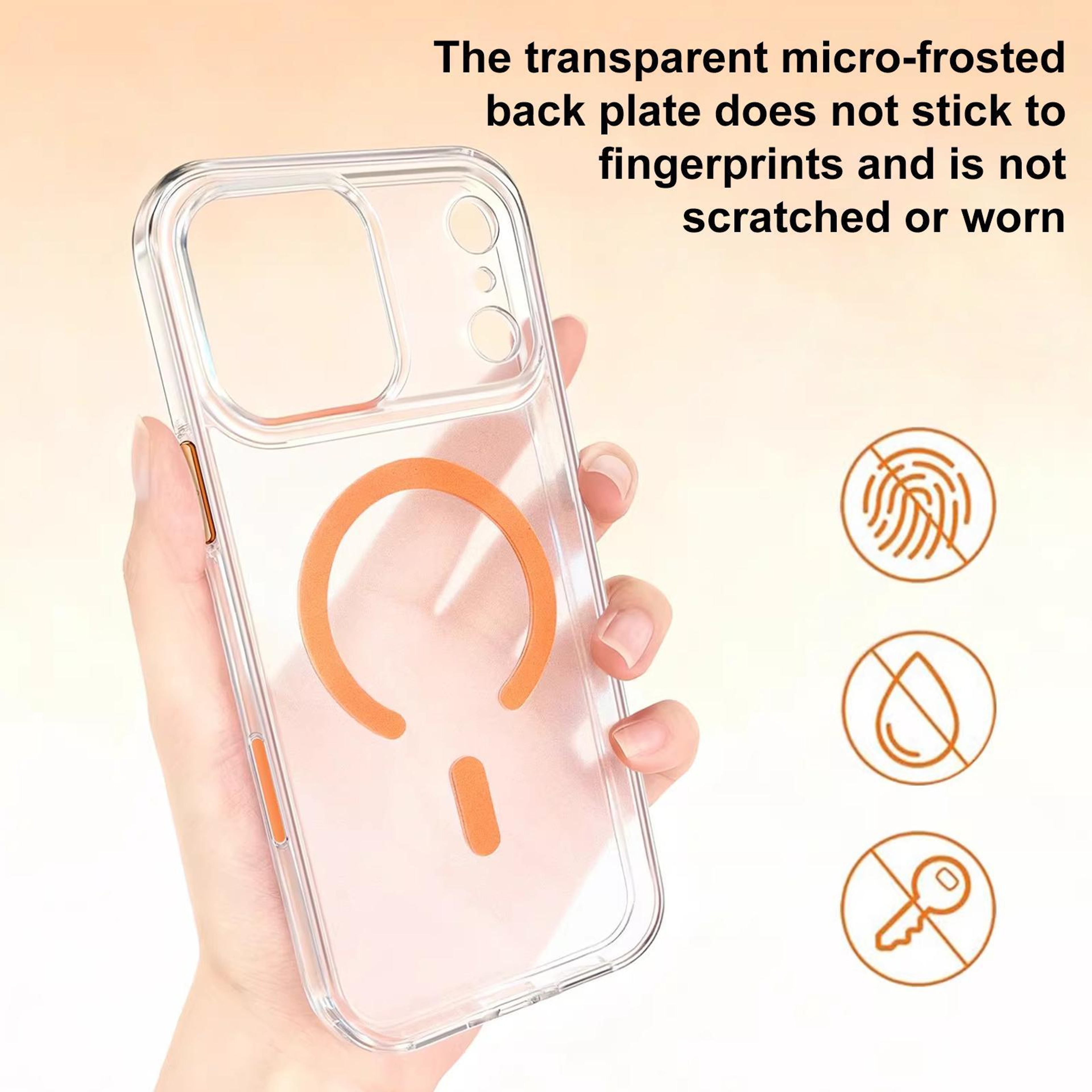 XDcase MagSafe IPhone 17 Case Frosted Clear Shockproof Phone Case With Magnetic Wireless Charging 7
