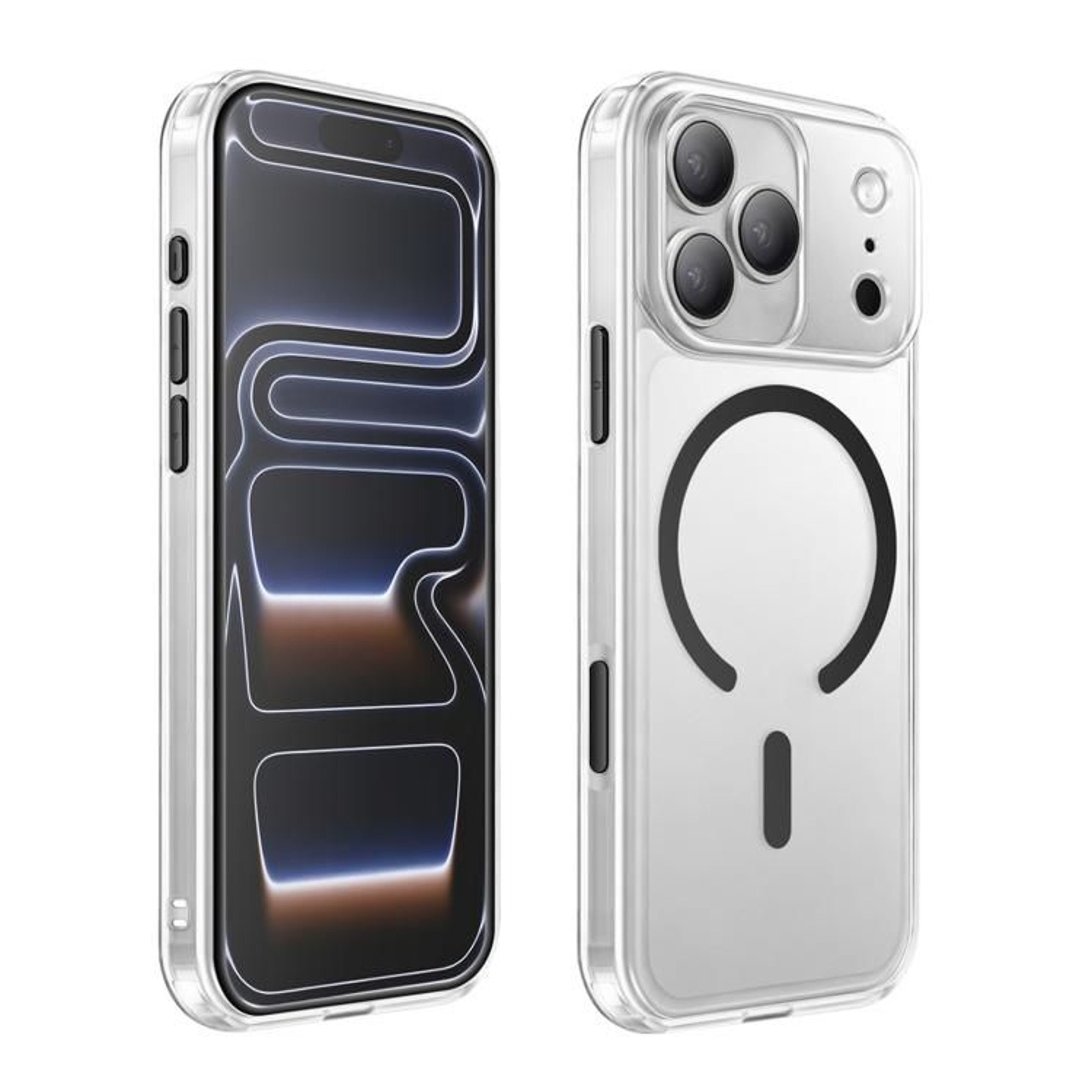 XDcase Magnetic IPhone 17 Pro Max Case Frosted Transparent Shockproof Phone Case 10