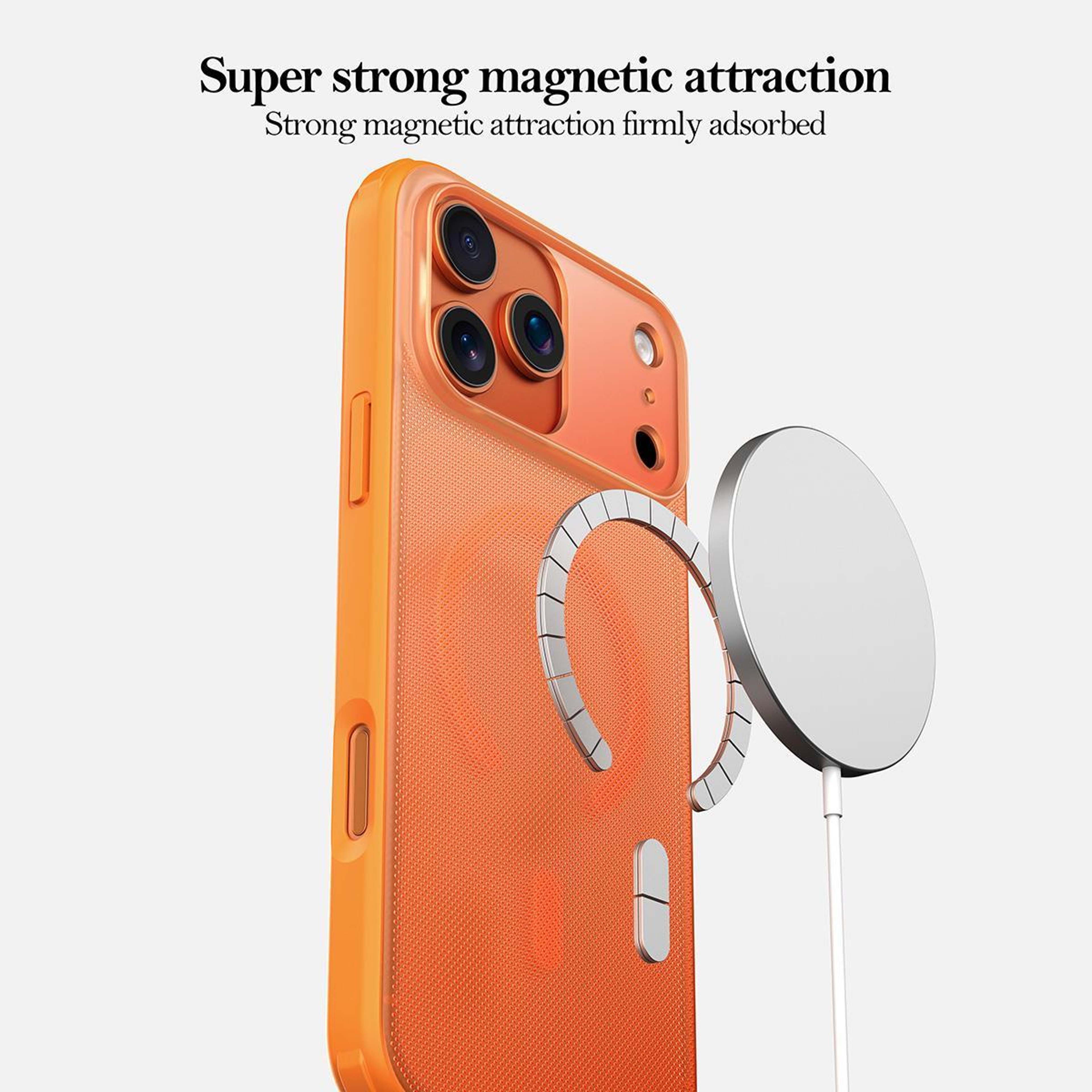 Magnetic IPhone 17 Pro Case MagSafe Compatible Frosted Shockproof Protective Cover 5