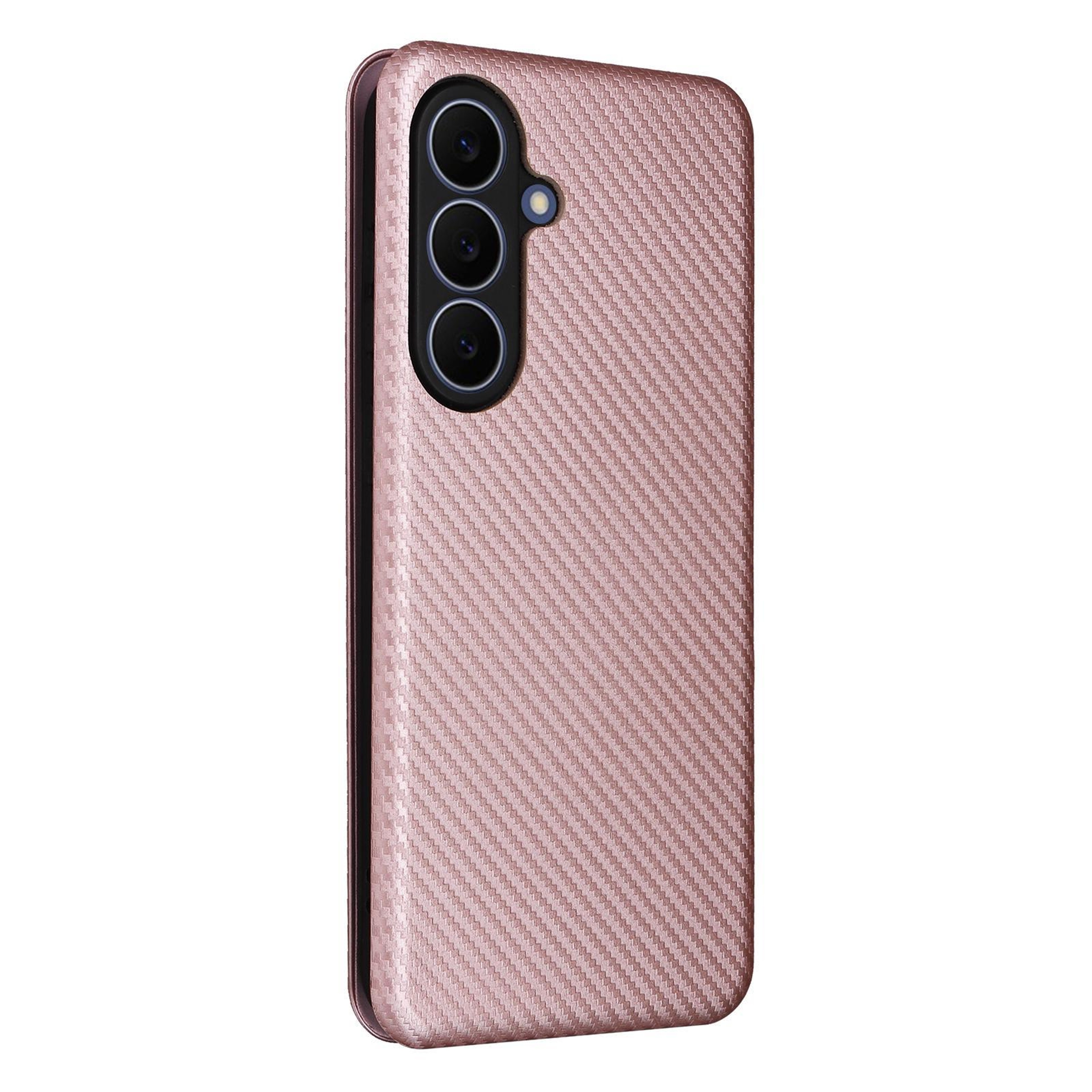Galaxy S26 FE 5G Carbon Fiber Texture Flip Leather Wallet Phone Case With Stand 2