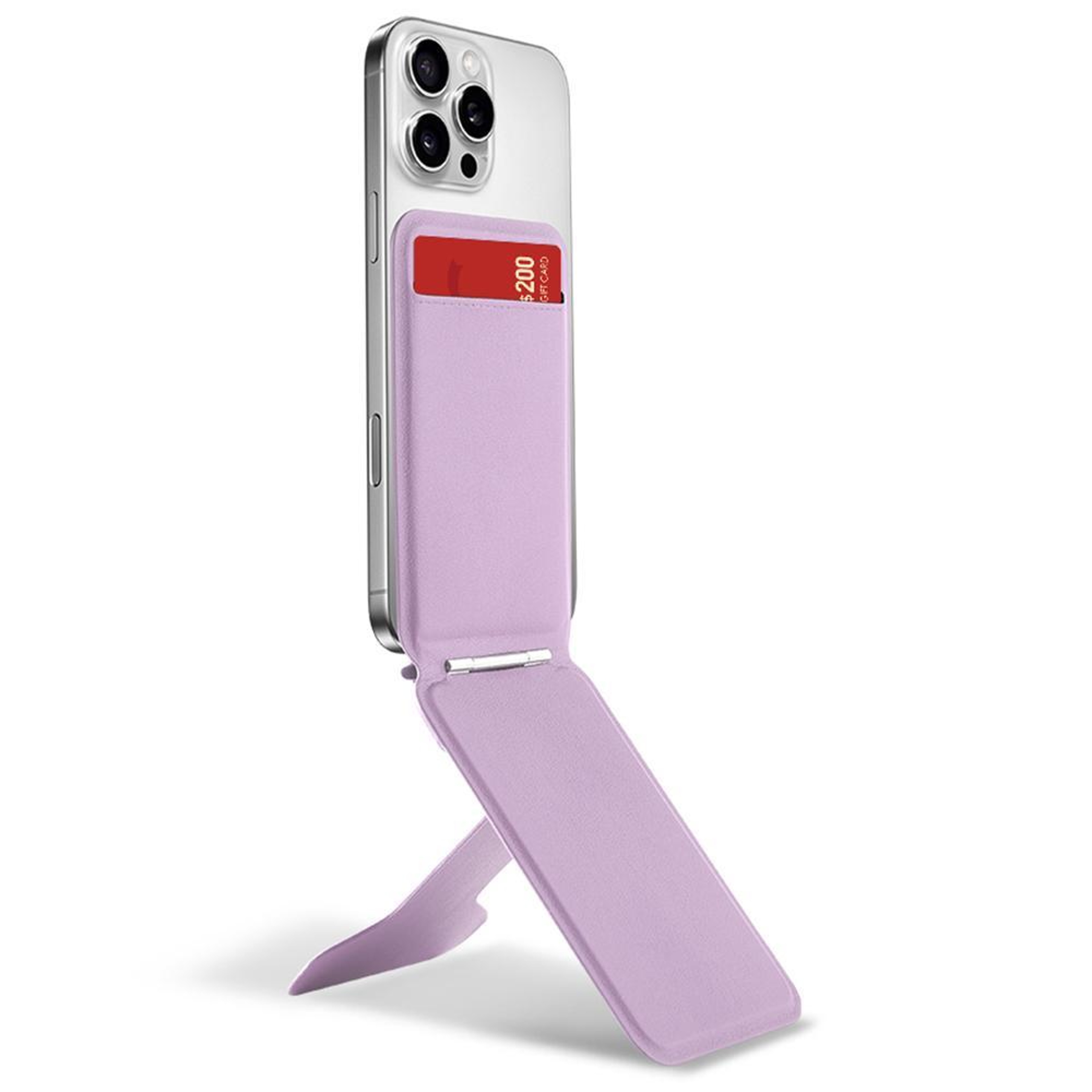 Magnetic Phone Wallet Stand with Adjustable Kickstand and Card Holder – view 1