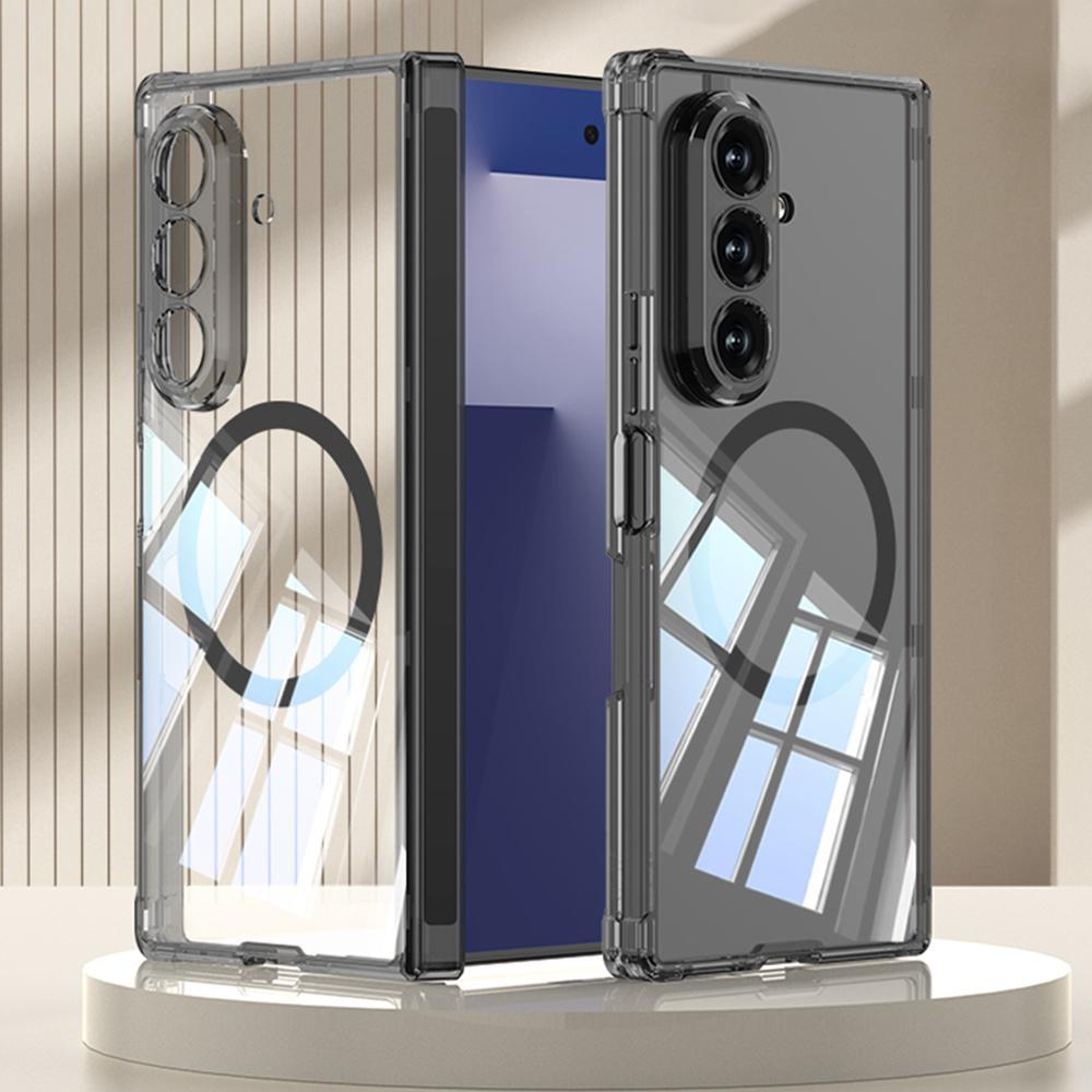 Samsung Galaxy Z Fold7 MagSafe Clear Hinge Protection Shockproof Phone Case – view 14