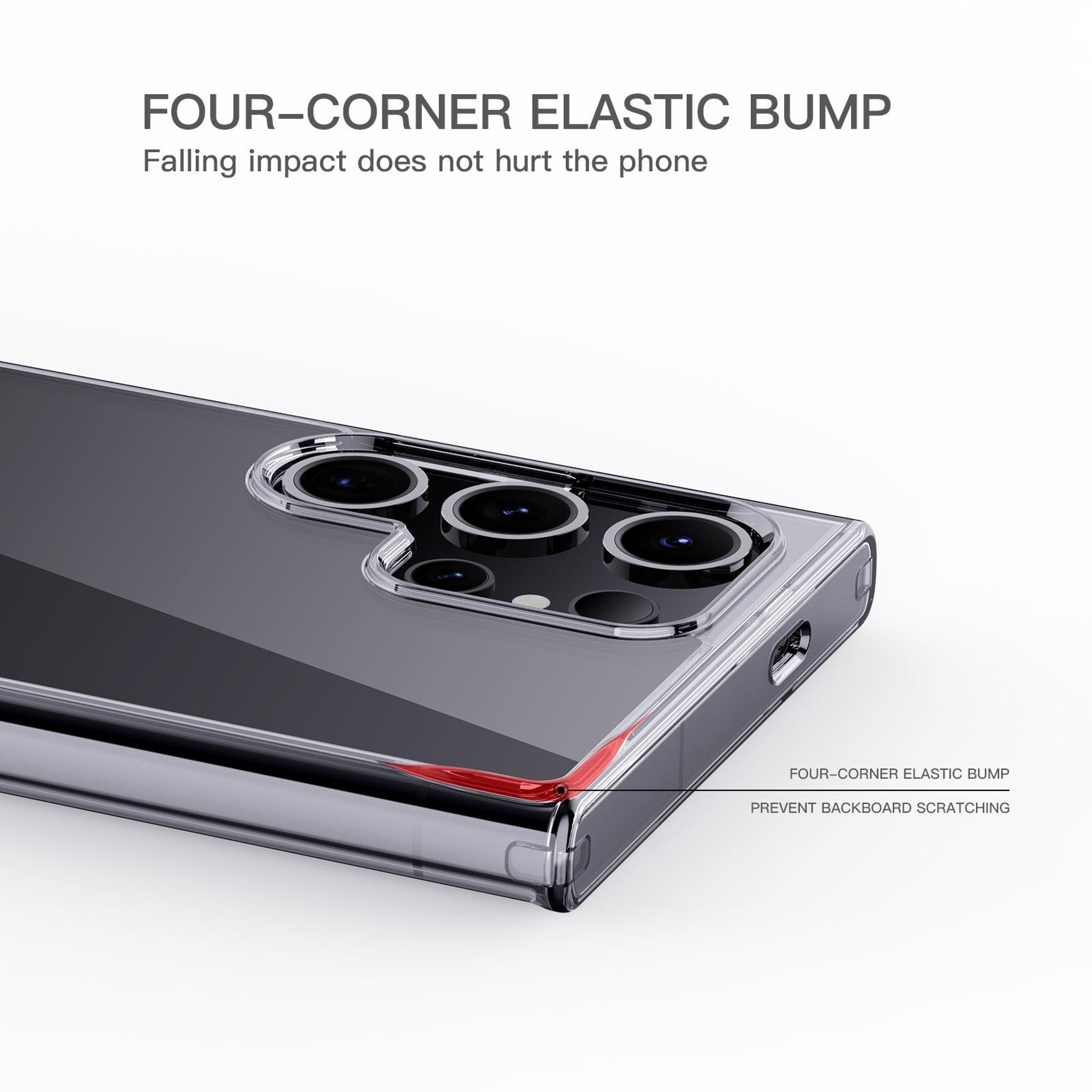 Crystal Clear Samsung Galaxy S24 Plus Case Shockproof Transparent TPU PC Protective Cover – view 5