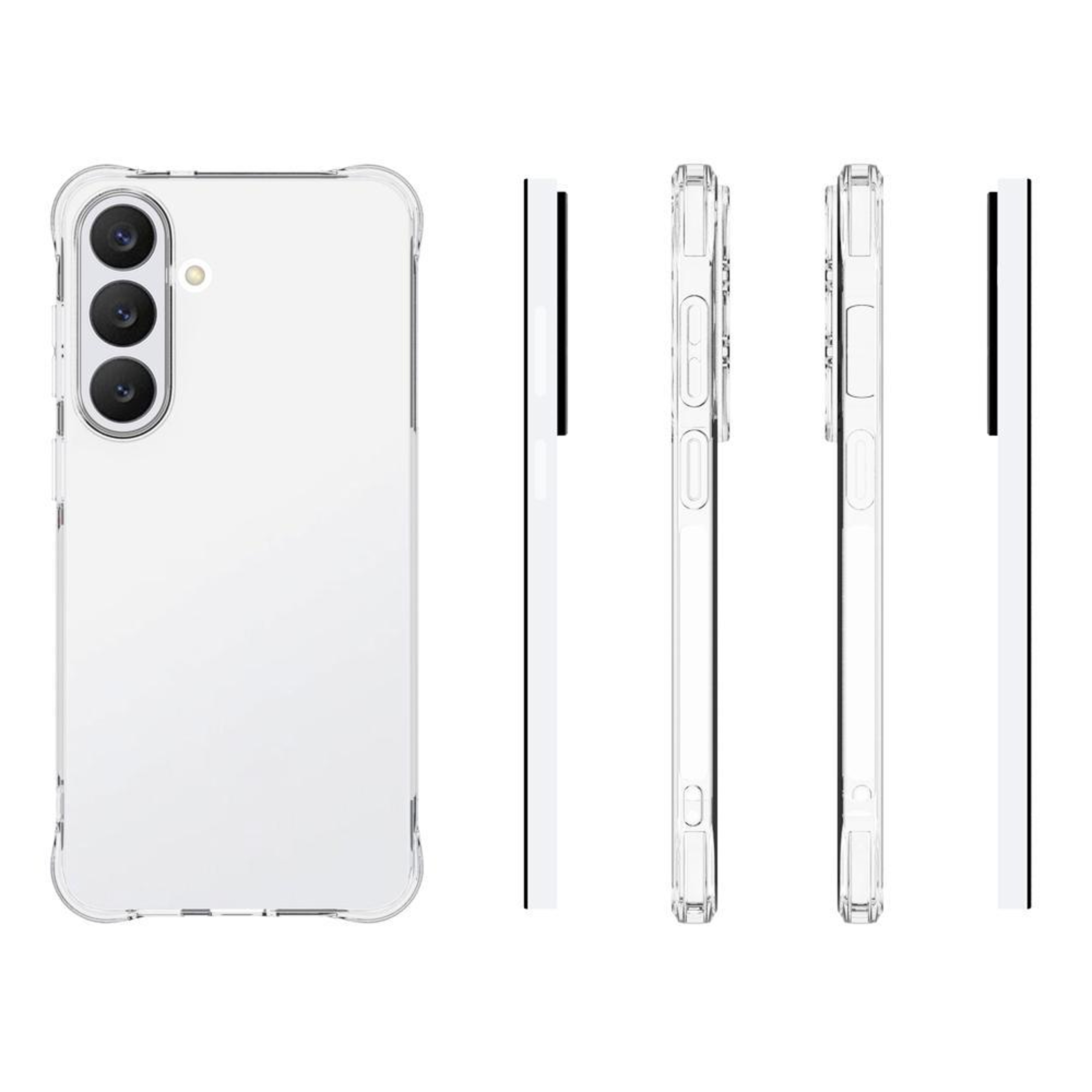 Galaxy S26 FE 5G Shockproof Phone Case Clear Transparent TPU Case with Non Slip Grip – view 2