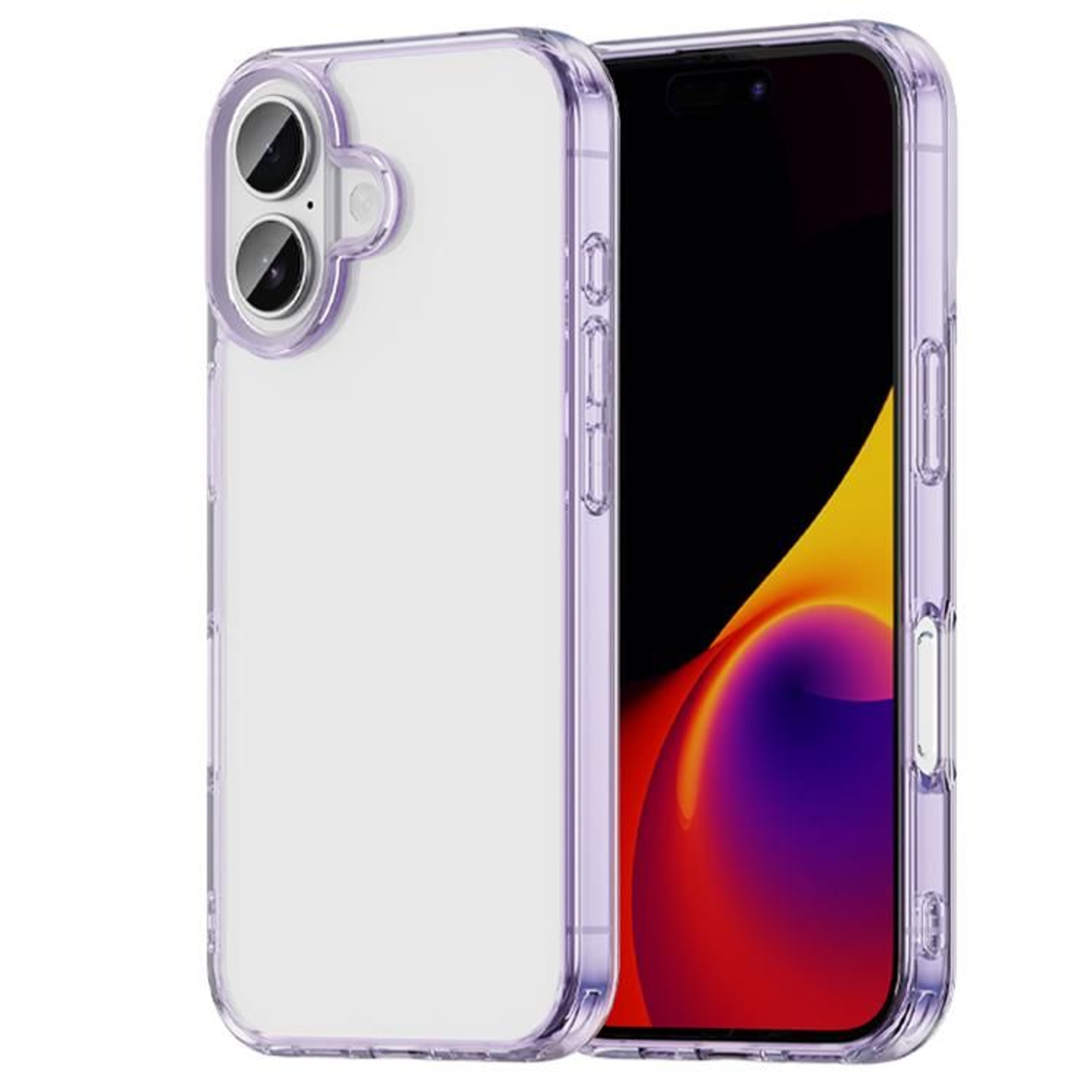 IPhone 16 Shockproof Phone Case Clear TPU PC Airbag Protective Cover 8