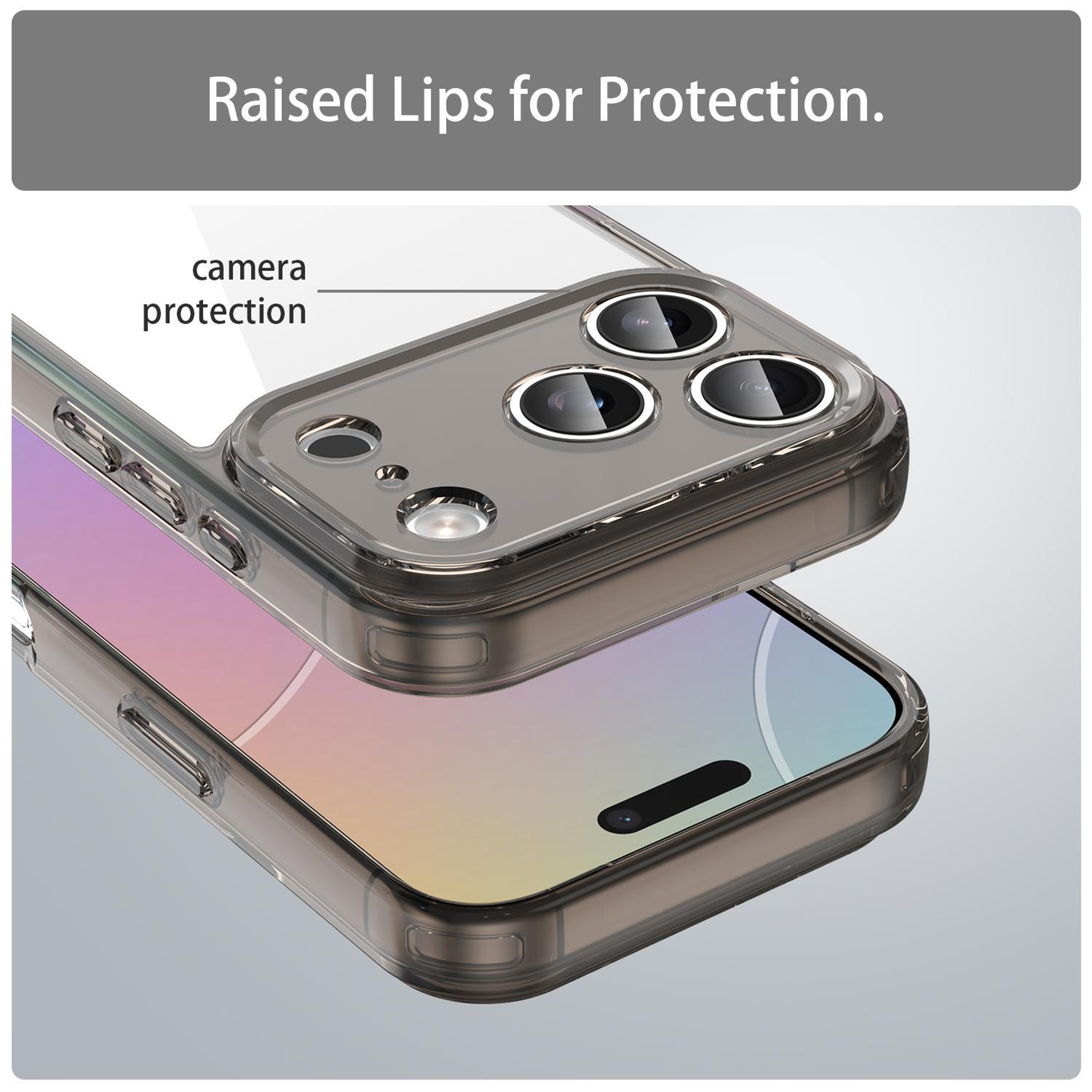 IPhone 17 Pro Shockproof TPU PC Hybrid Case With Airbag Corner Protection 2