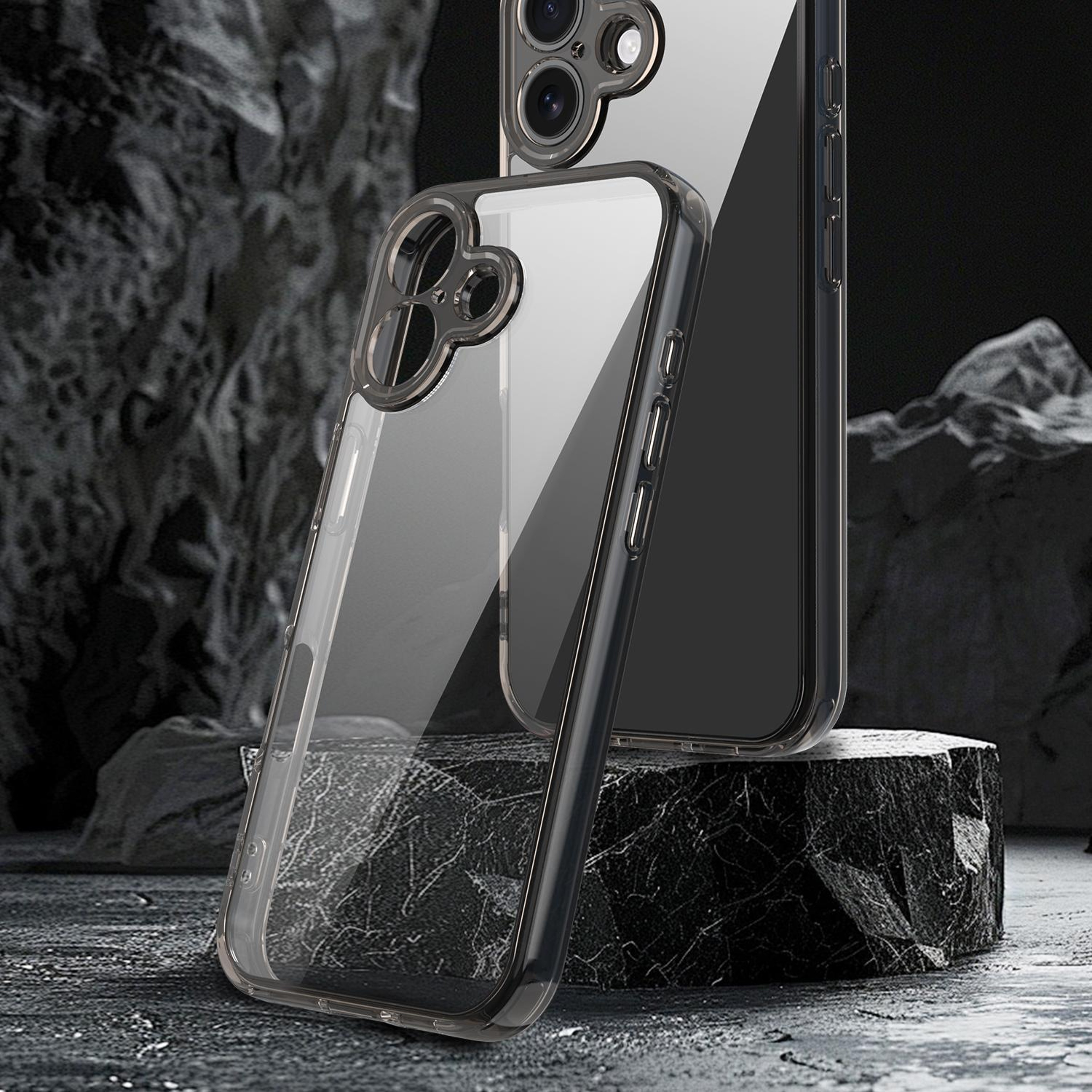 IPhone 17 Shockproof Phone Case Clear TPU PC Hybrid Airbag Protective Cover 3