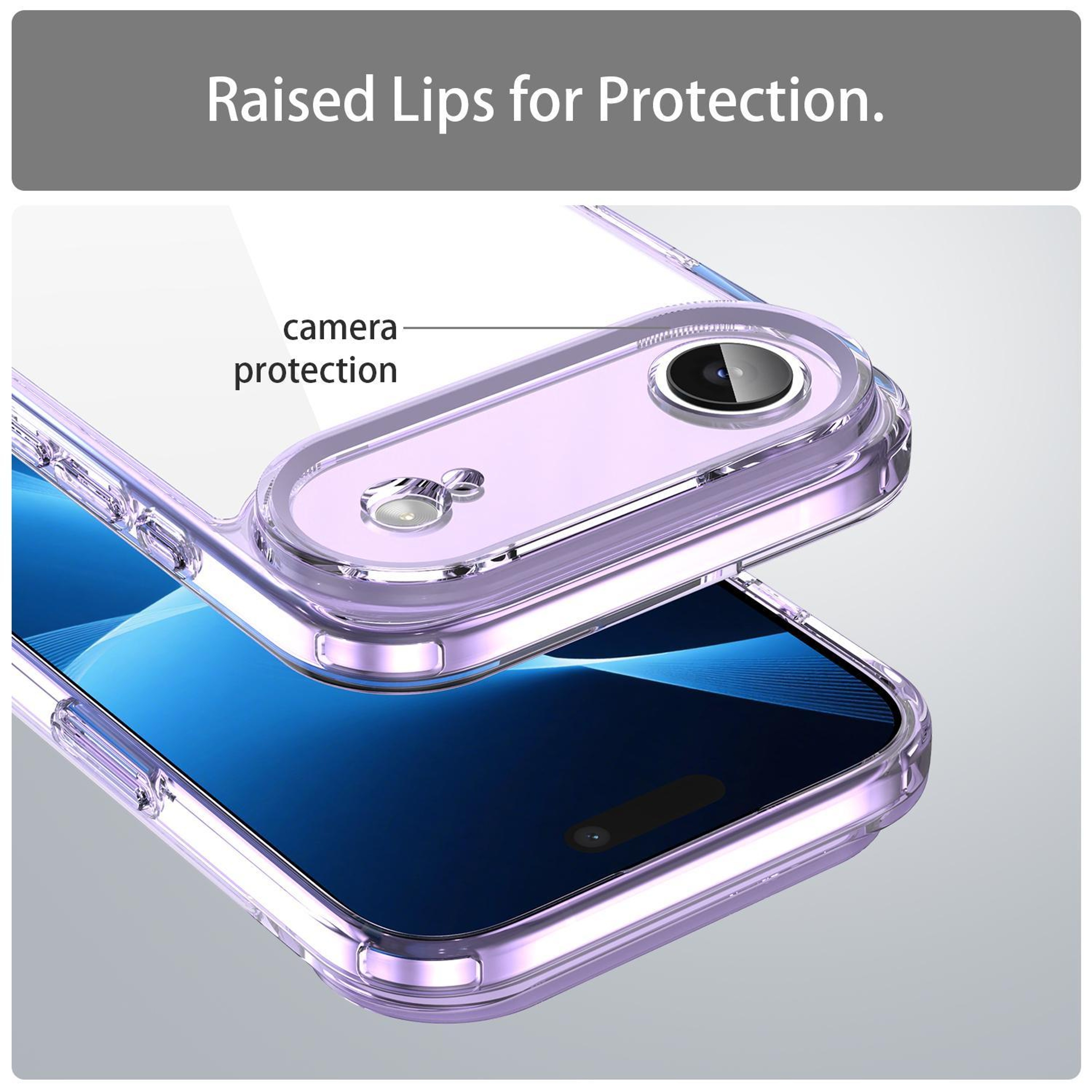 IPhone Air Shockproof Phone Case Hybrid TPU PC Protective Cover With Airbag Corners 2