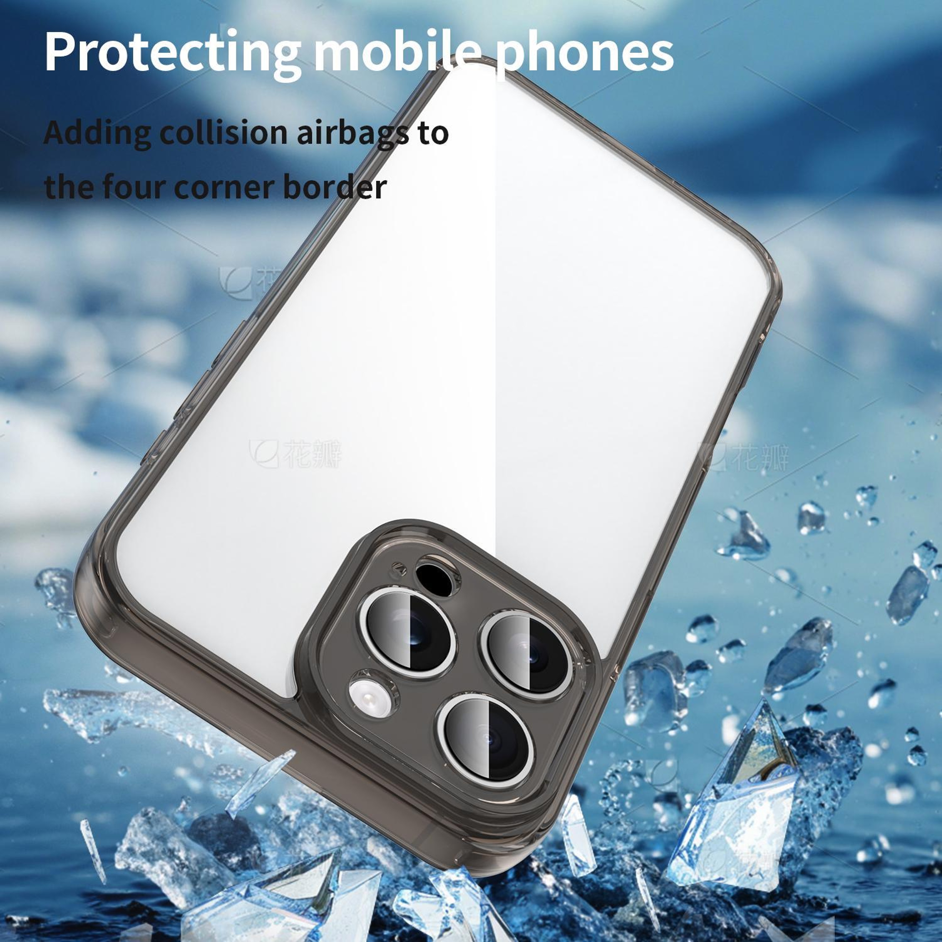 IPhone 16 Pro Shockproof Hybrid TPU PC Protective Phone Case 3
