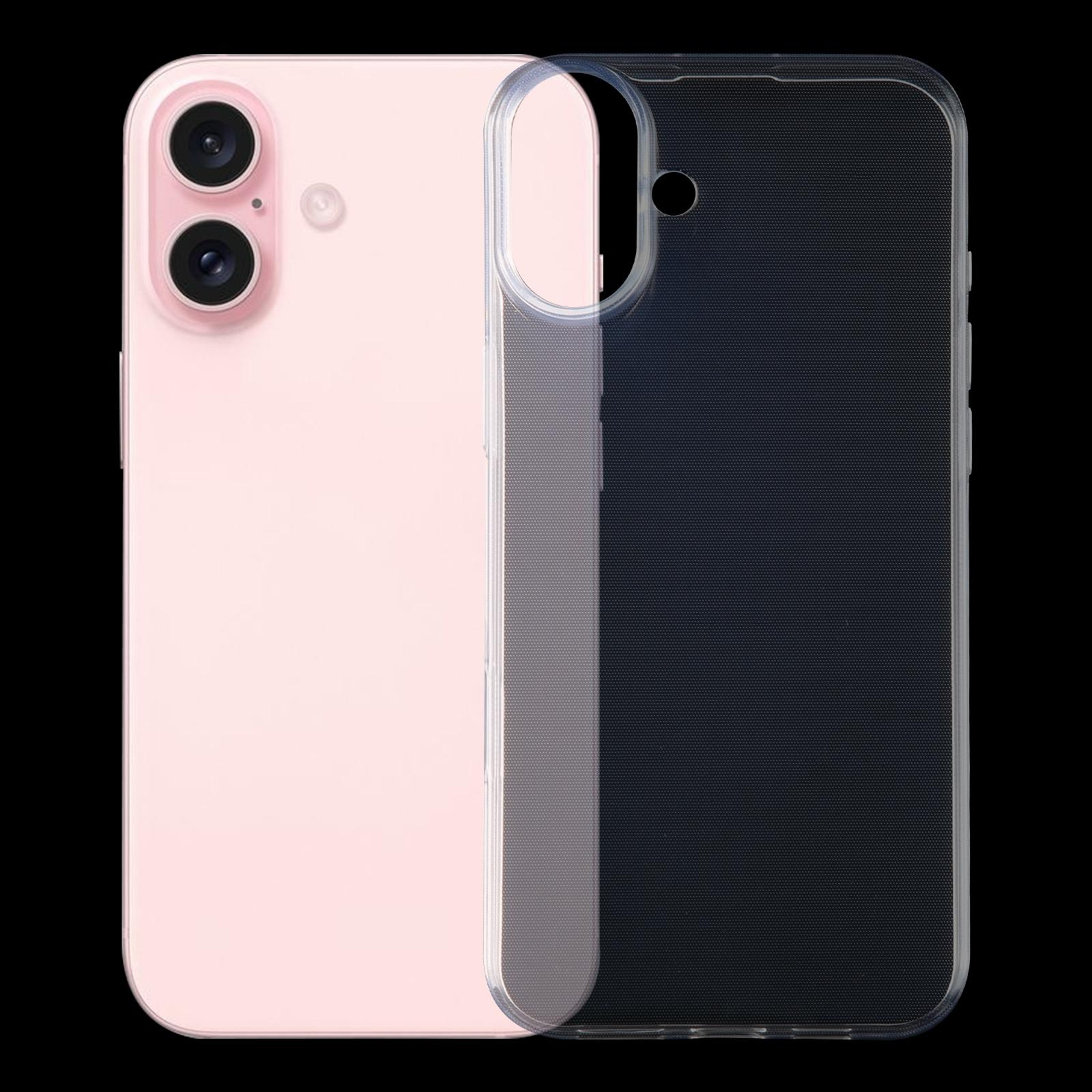 iPhone 16 Plus Clear TPU Phone Case Ultra Thin Transparent Protective Cover – view 1