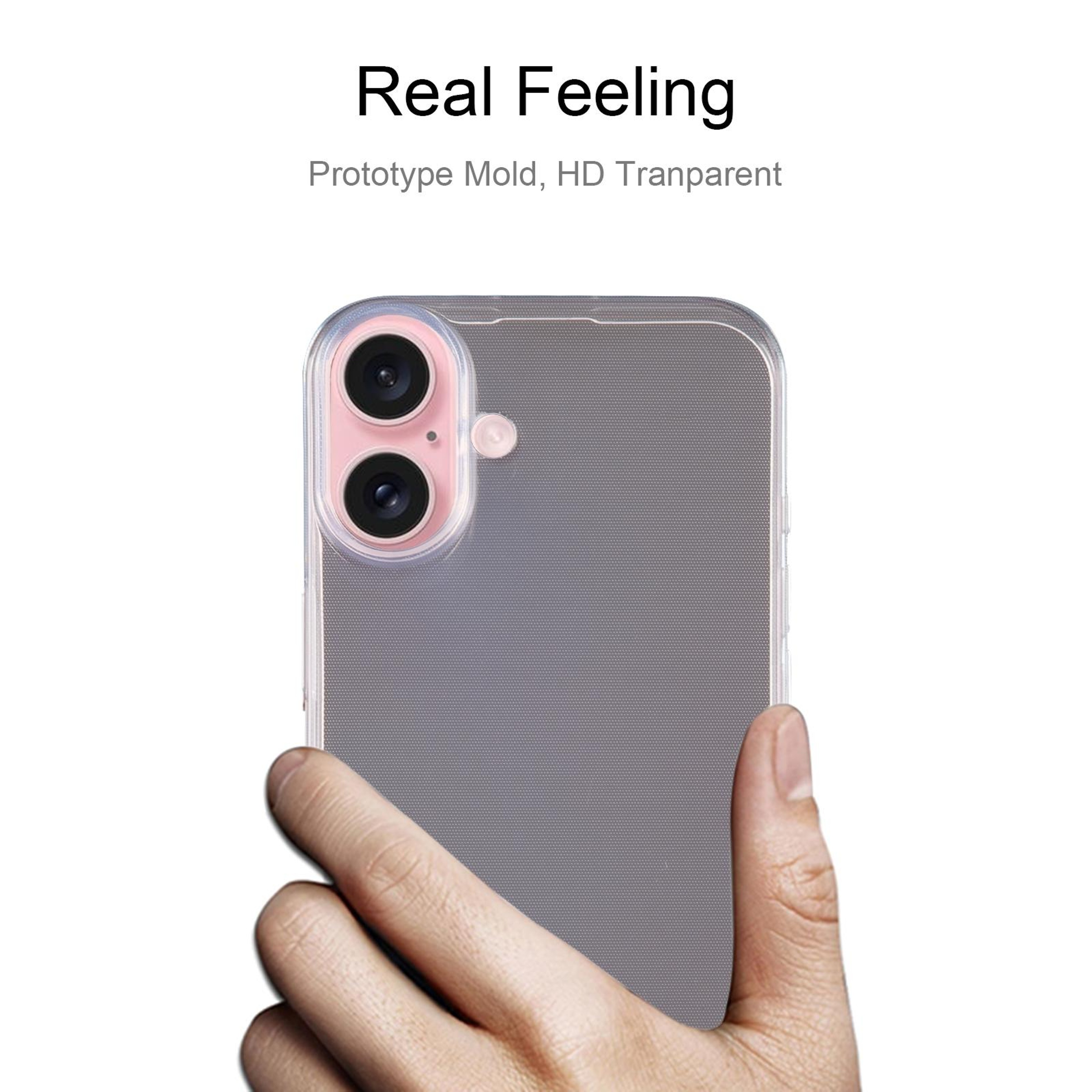 iPhone 16 Clear Case Ultra Thin Transparent TPU Protective Cover – view 3