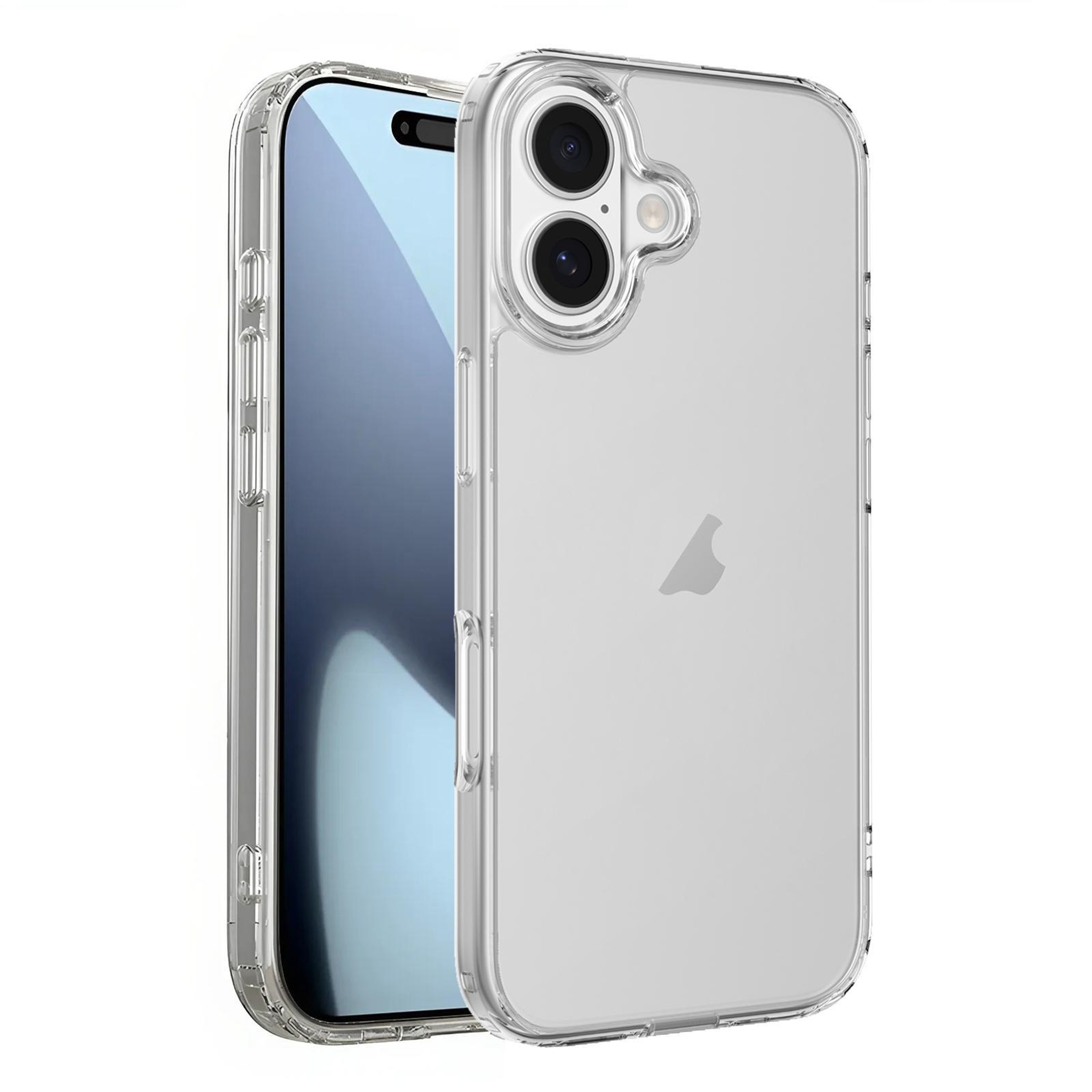 Mutural Ice Series iPhone 17 Clear Case Transparent TPU Slim Protective Cover – view 1