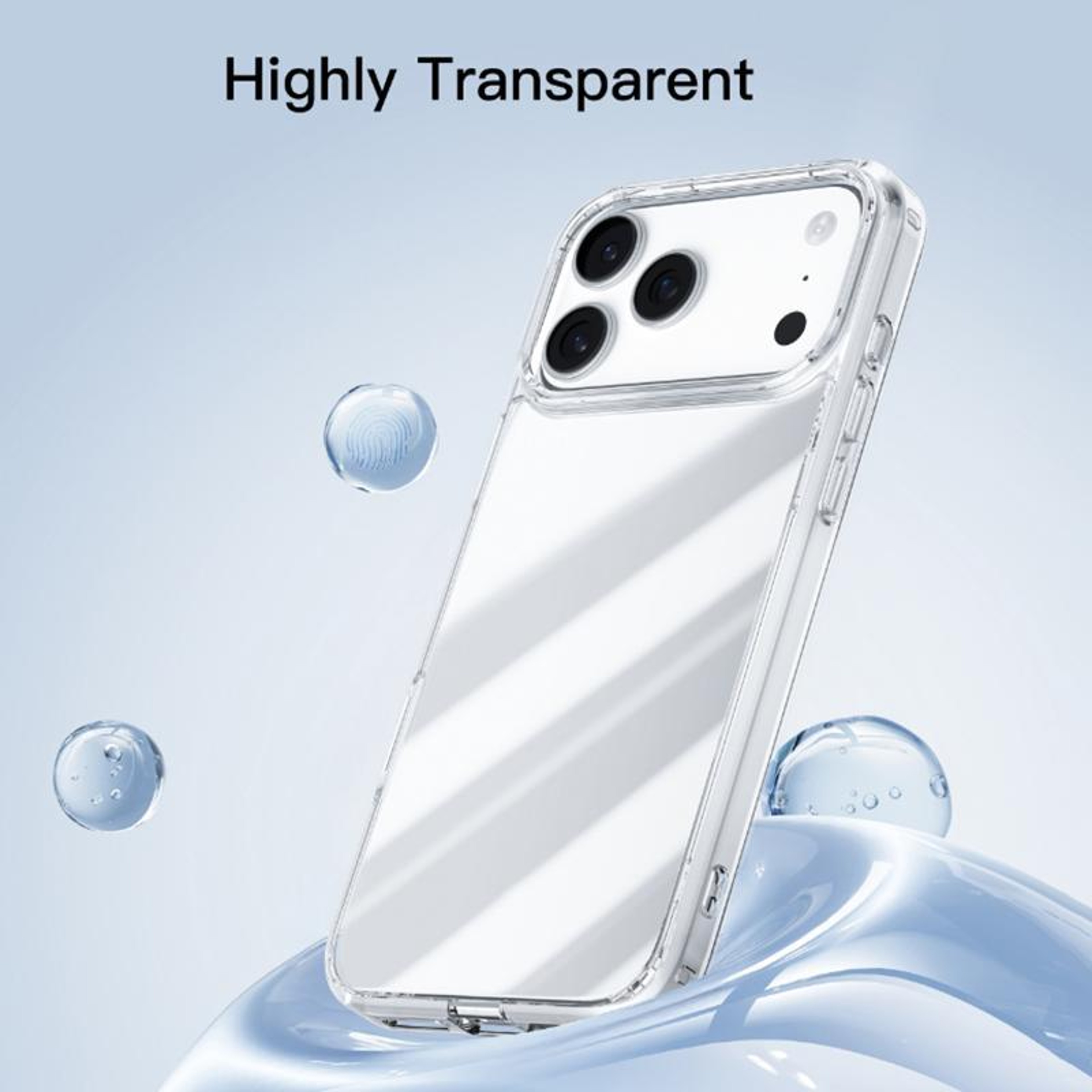 Mutural Ice Series iPhone 17 Clear Case Transparent TPU Slim Protective Cover – view 6
