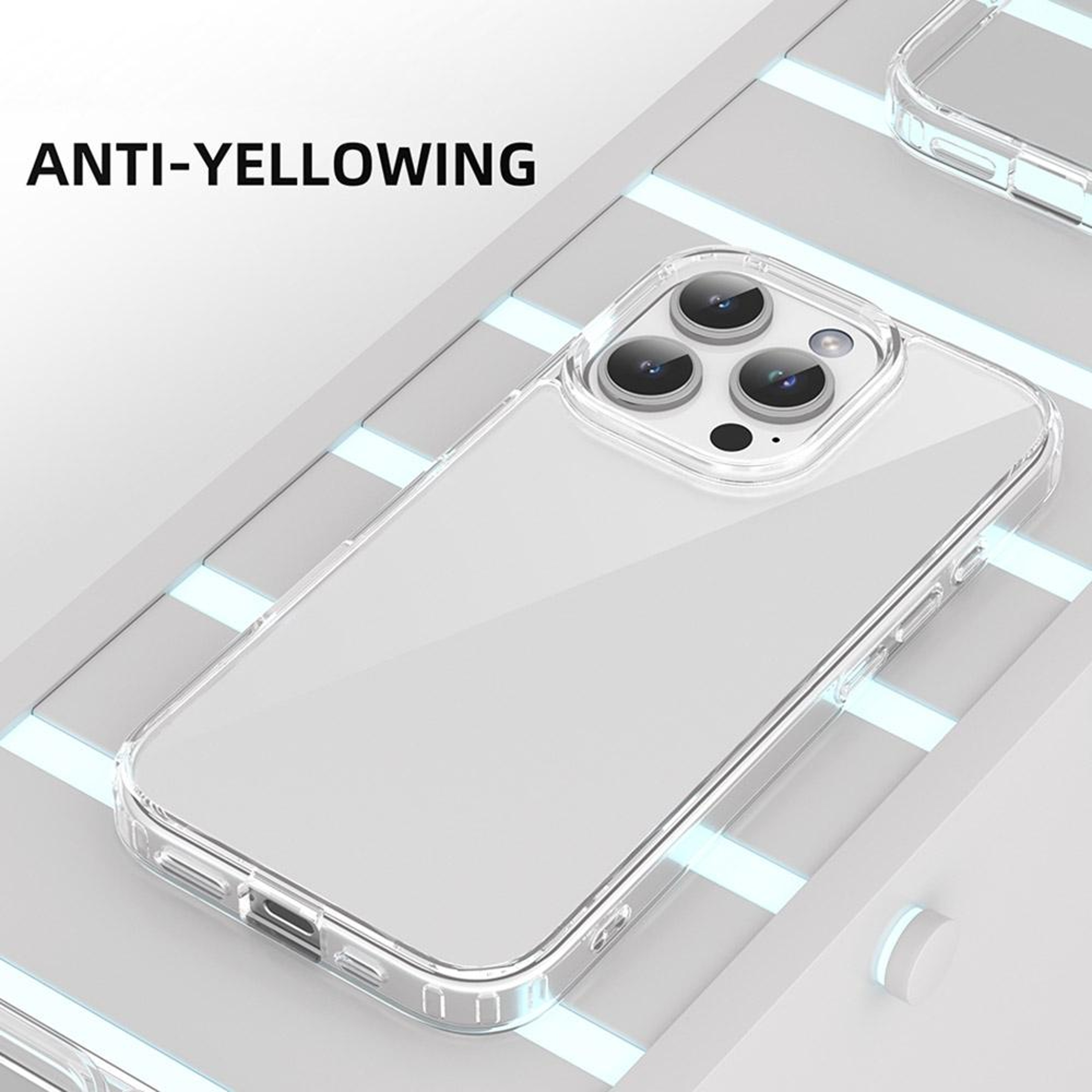 Mutural Ice Series iPhone 16 Pro Max Case Clear TPU Protective Transparent Cover – view 4