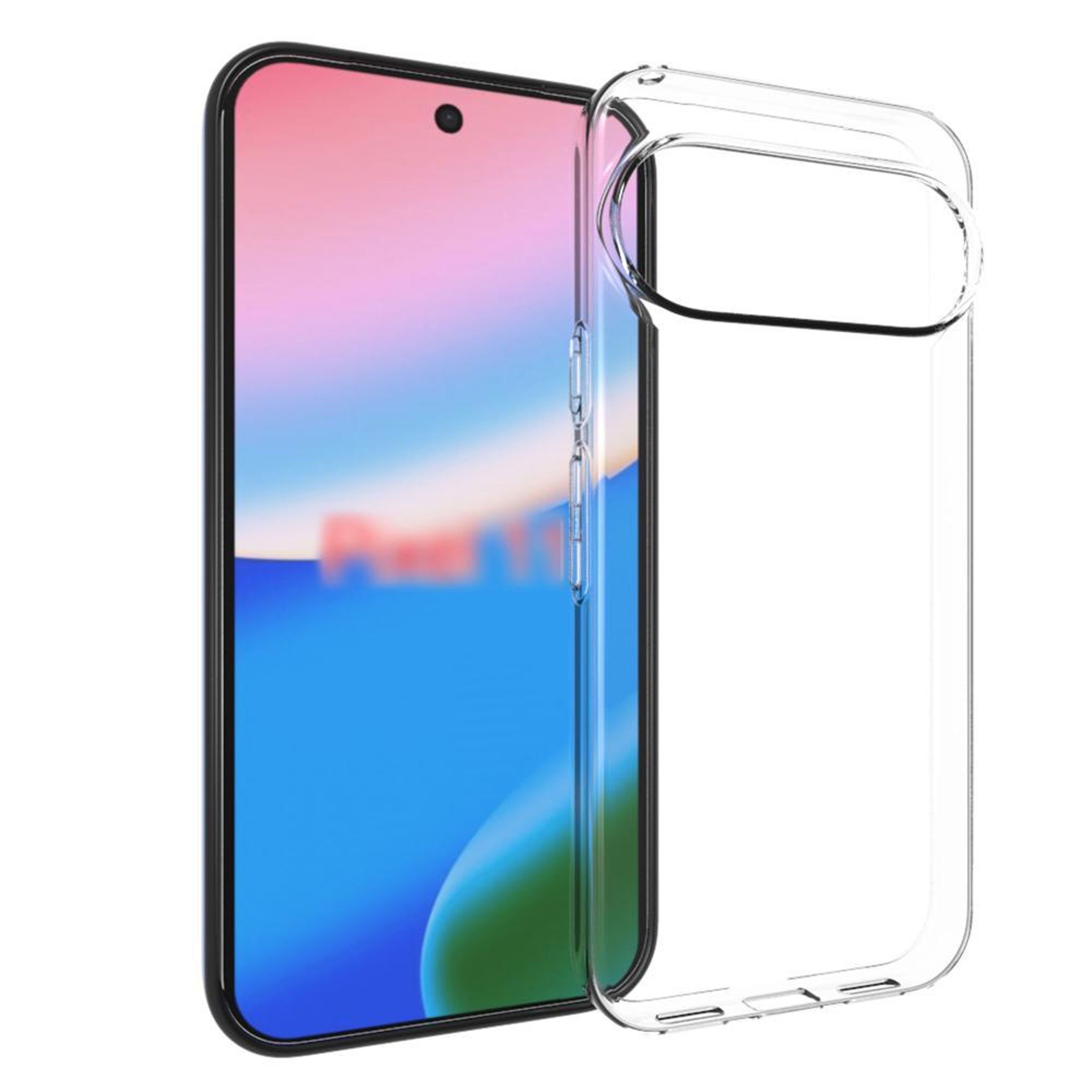 Google Pixel 11 Clear TPU Phone Case Transparent Shockproof Protective Cover – view 1