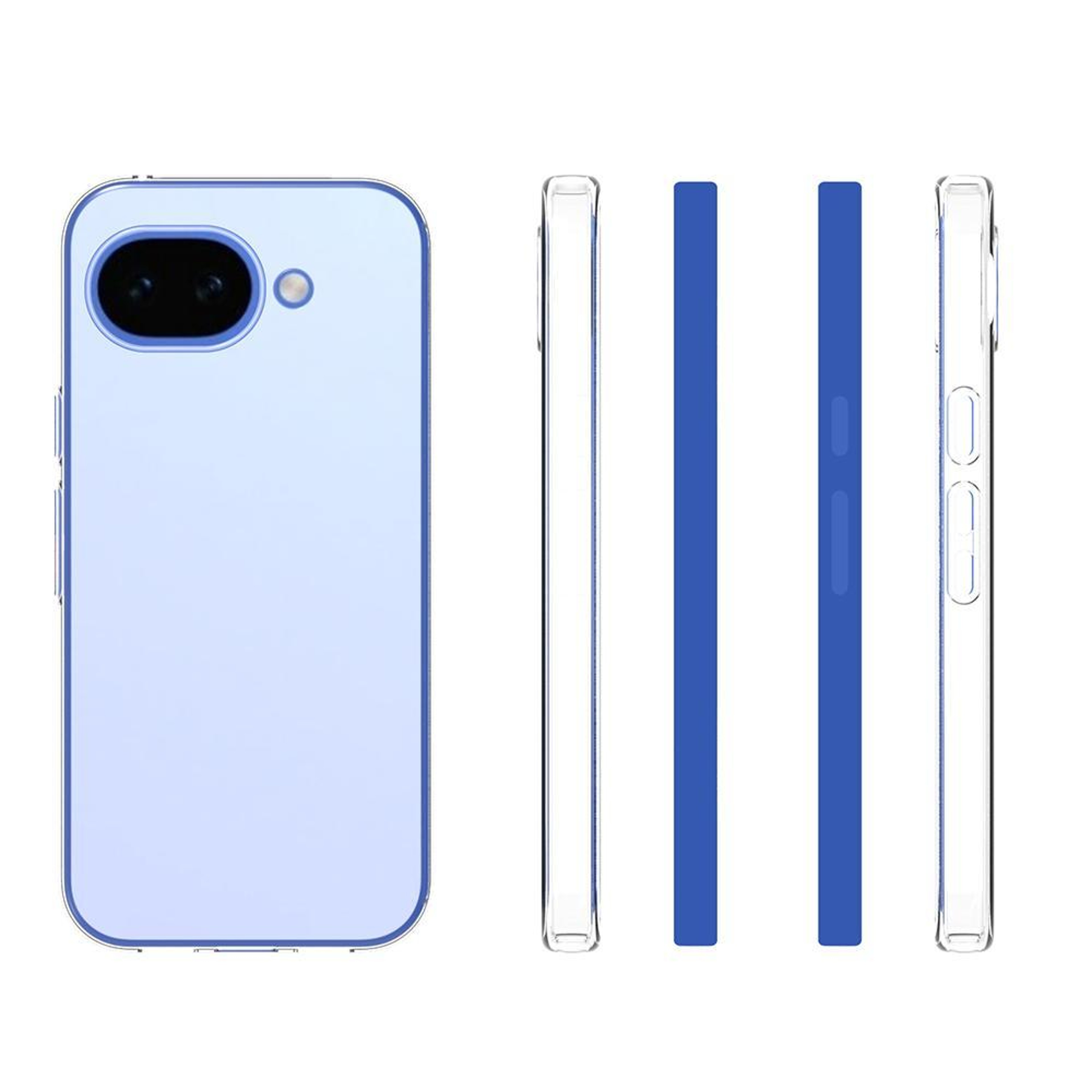 Google Pixel 10a Clear TPU Phone Case Shockproof Transparent Protective Cover – view 2