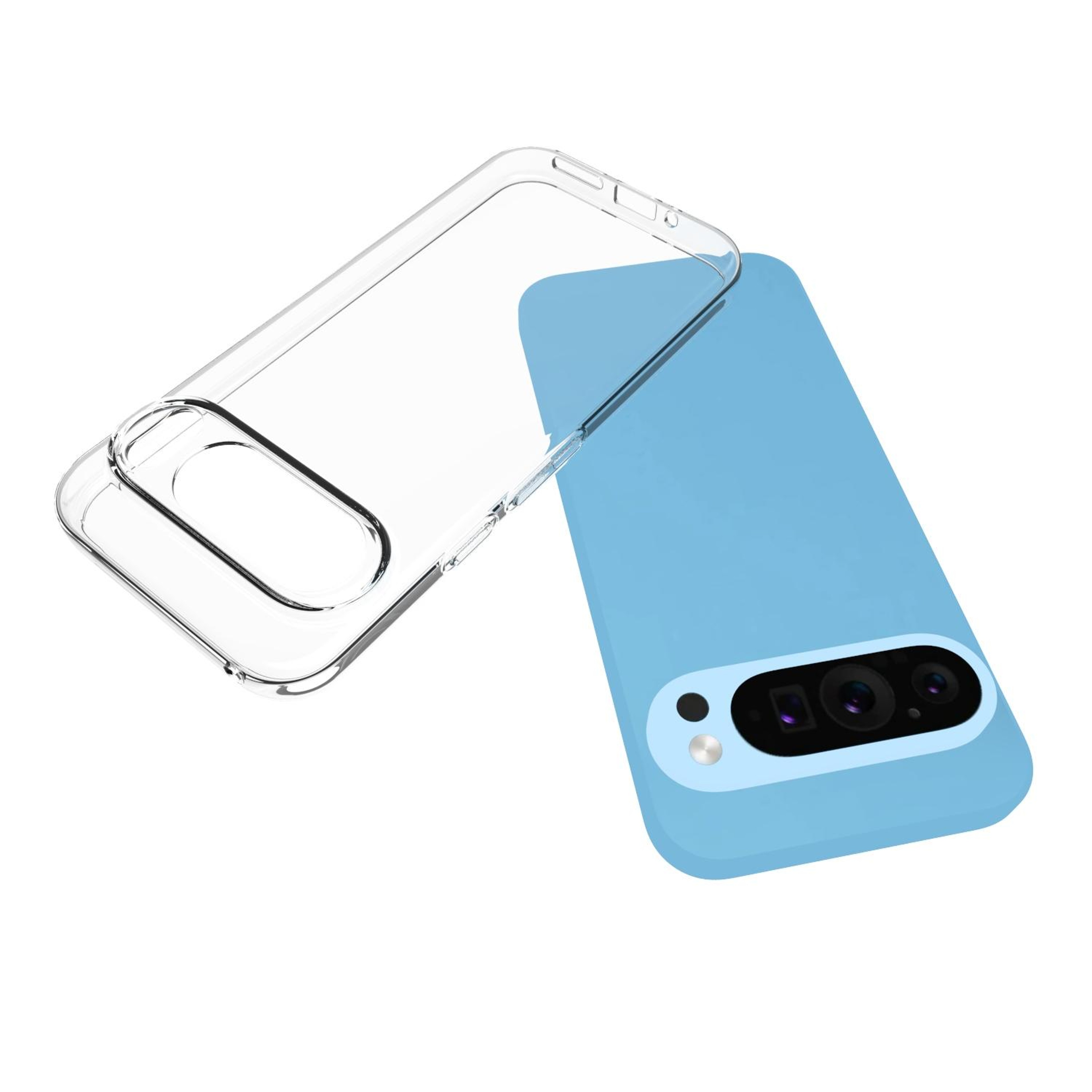 Google Pixel 9 Clear TPU Phone Case Shockproof Protective Transparent Cover – view 3