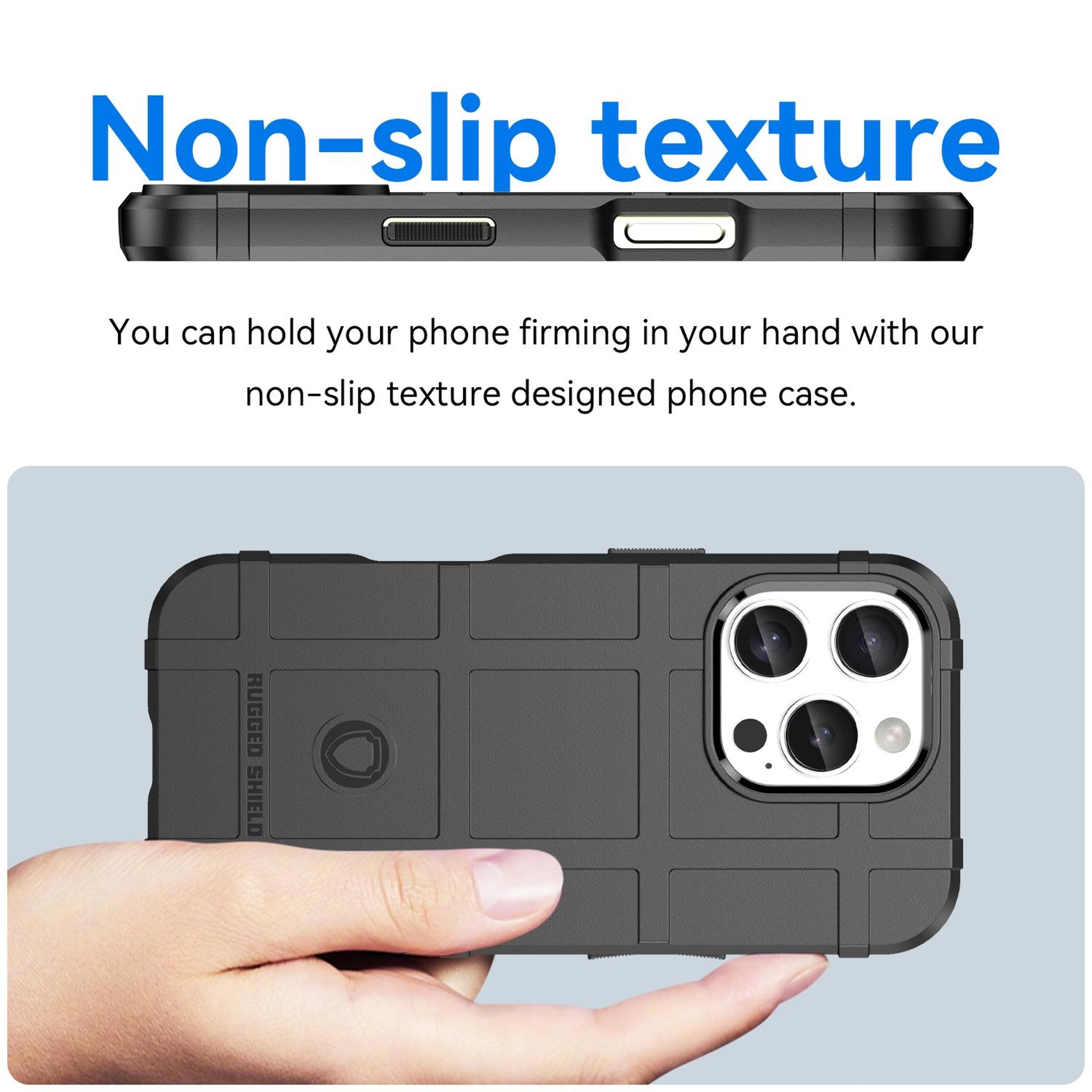 IPhone 16 Pro Shockproof TPU Phone Case Full Coverage Protective Cover 3