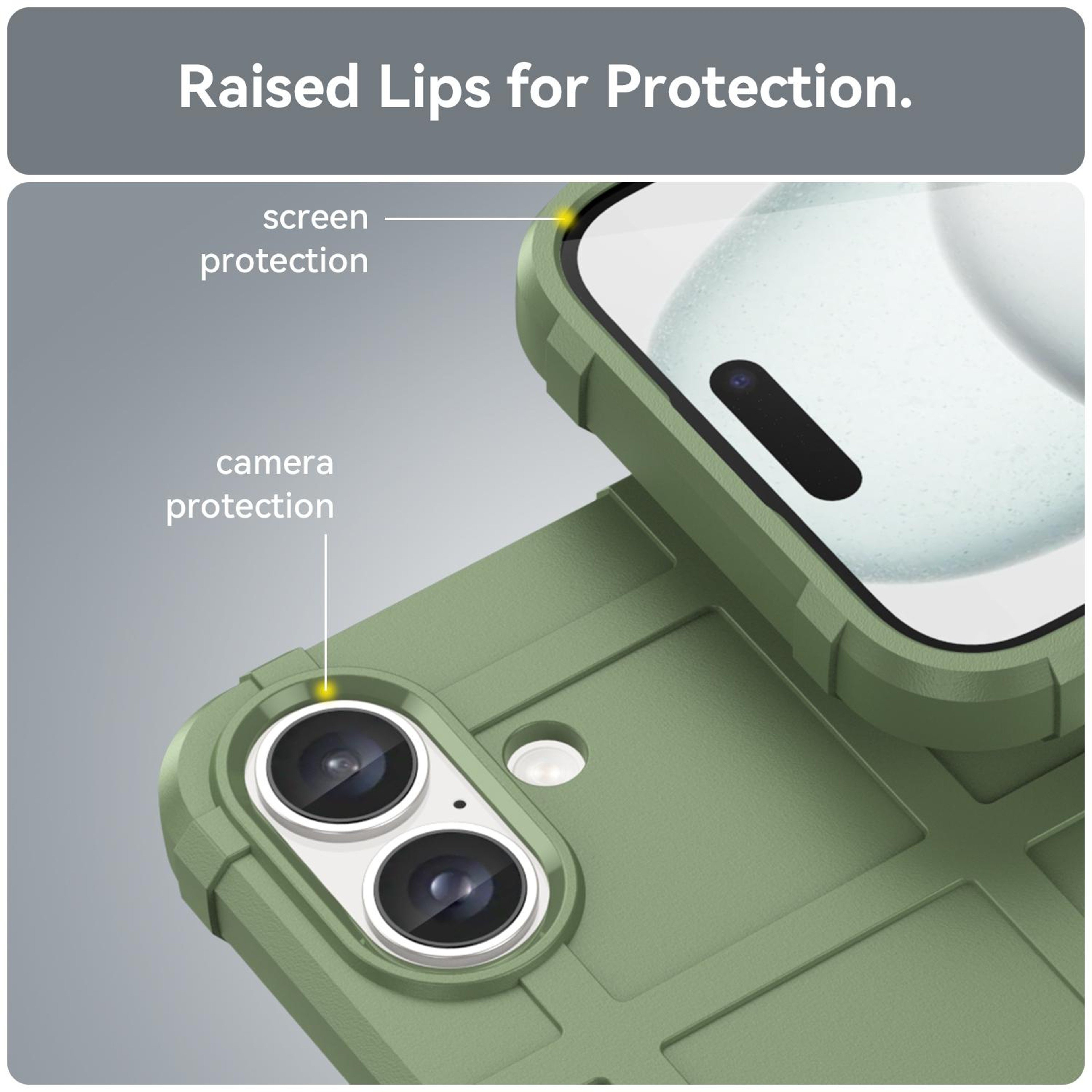 IPhone 16 Shockproof TPU Phone Case Full Coverage Protective Cover 5