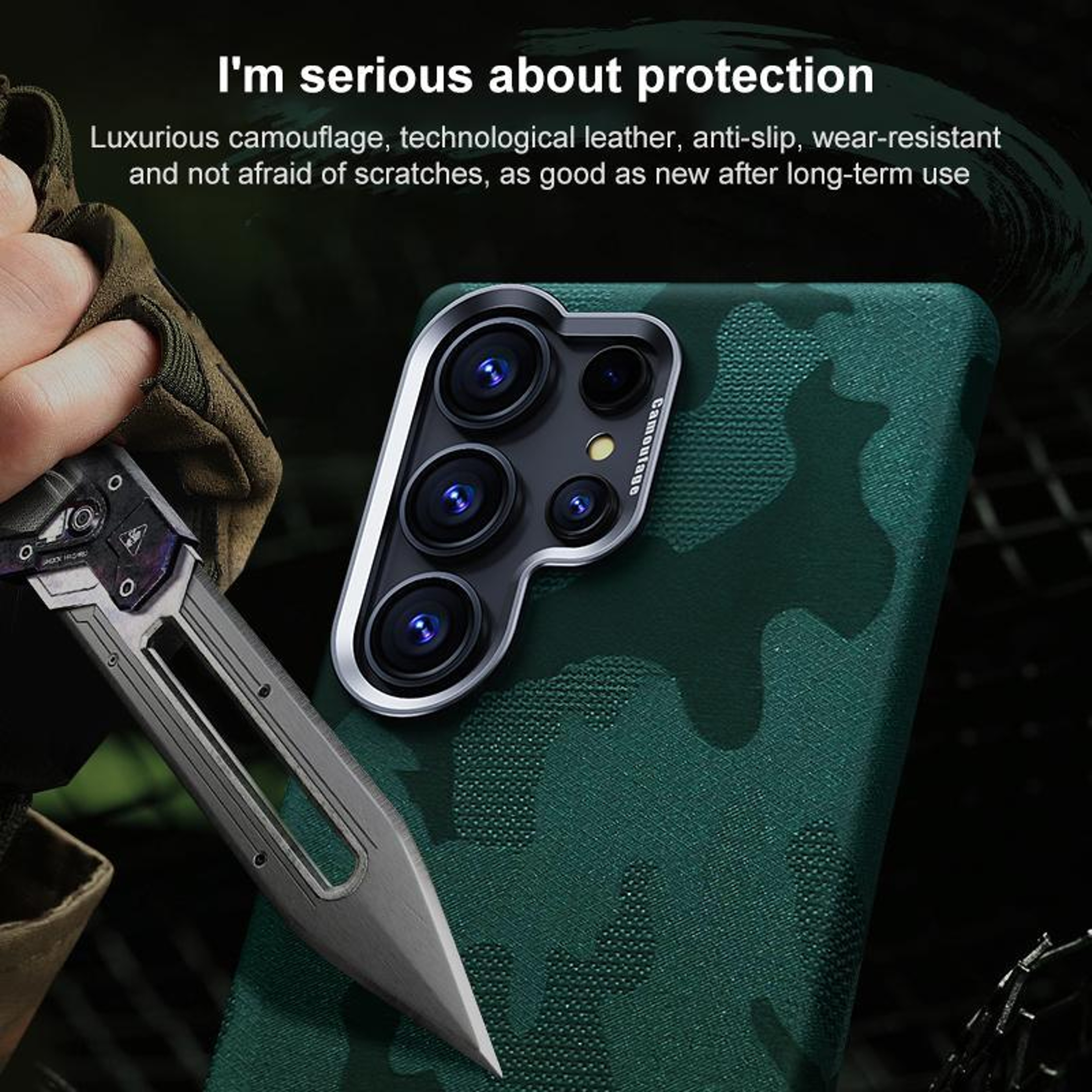 Samsung Galaxy S26 Plus Magnetic Shockproof Full Coverage Camouflage Phone Case 3