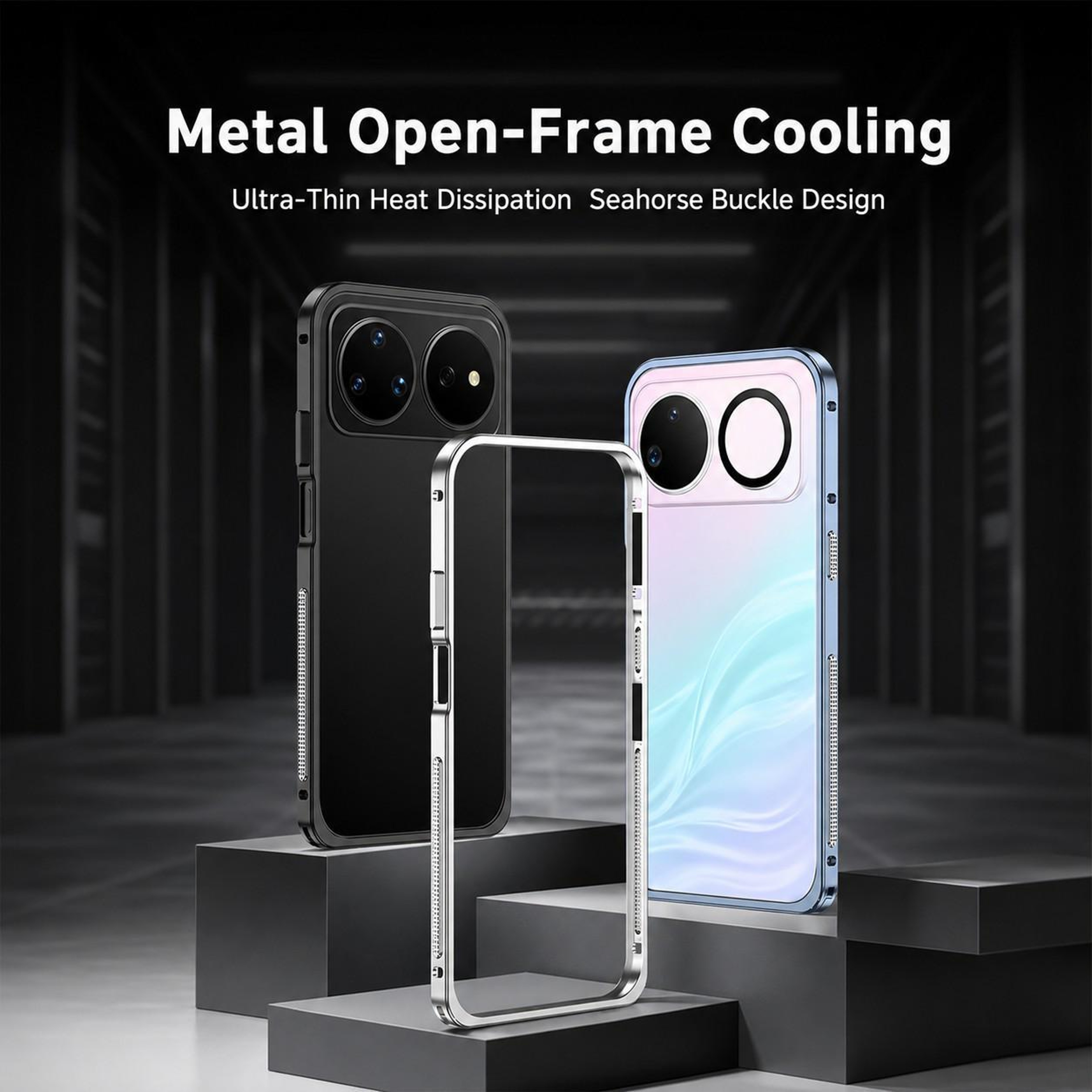 Premium Huawei Nova 16z Case With Metal Frame Heat Dissipation Protective Cover 2