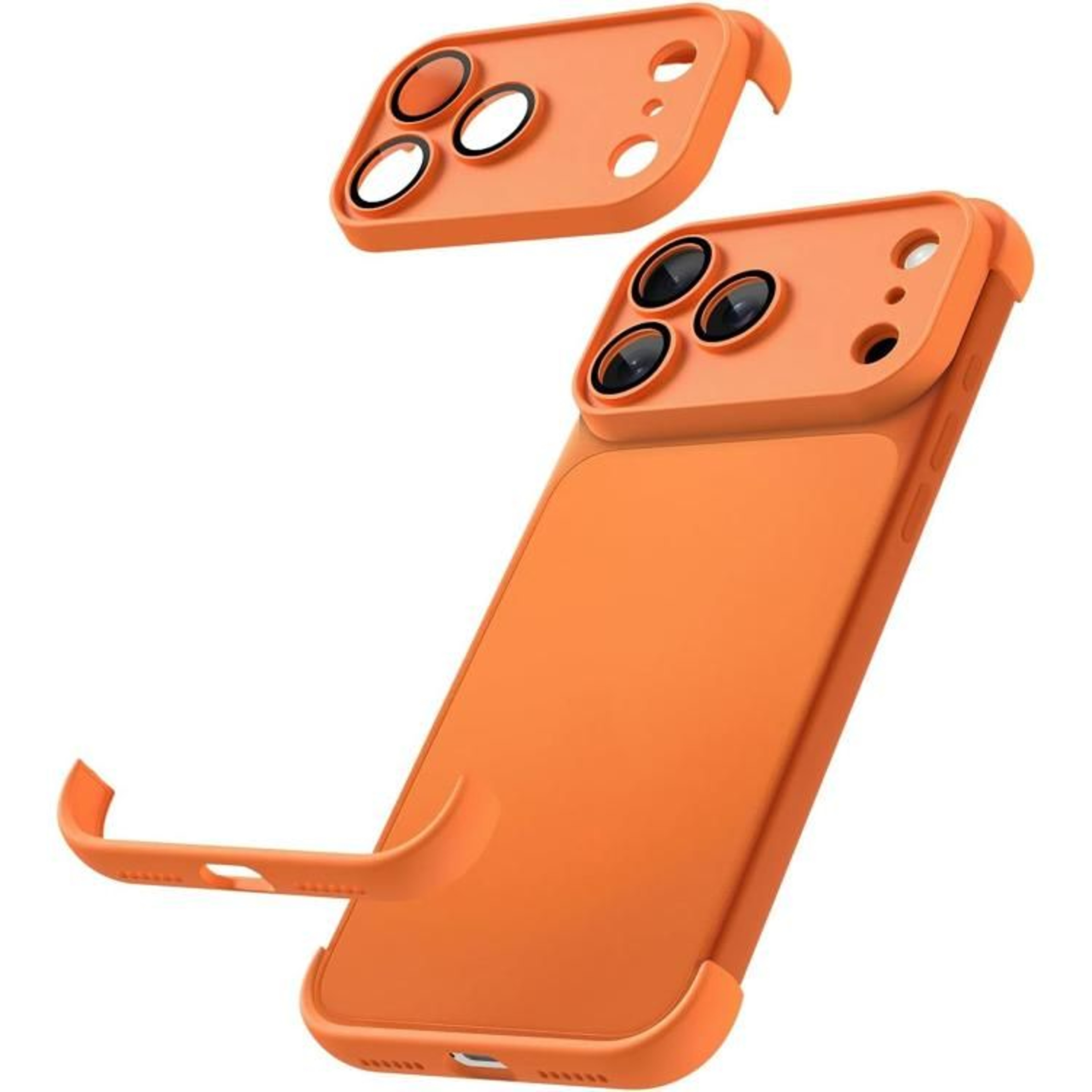 Ultra Slim IPhone 17 Pro Case With TPU Bumper 4Corner Airbag Protection  Lens Guard 6