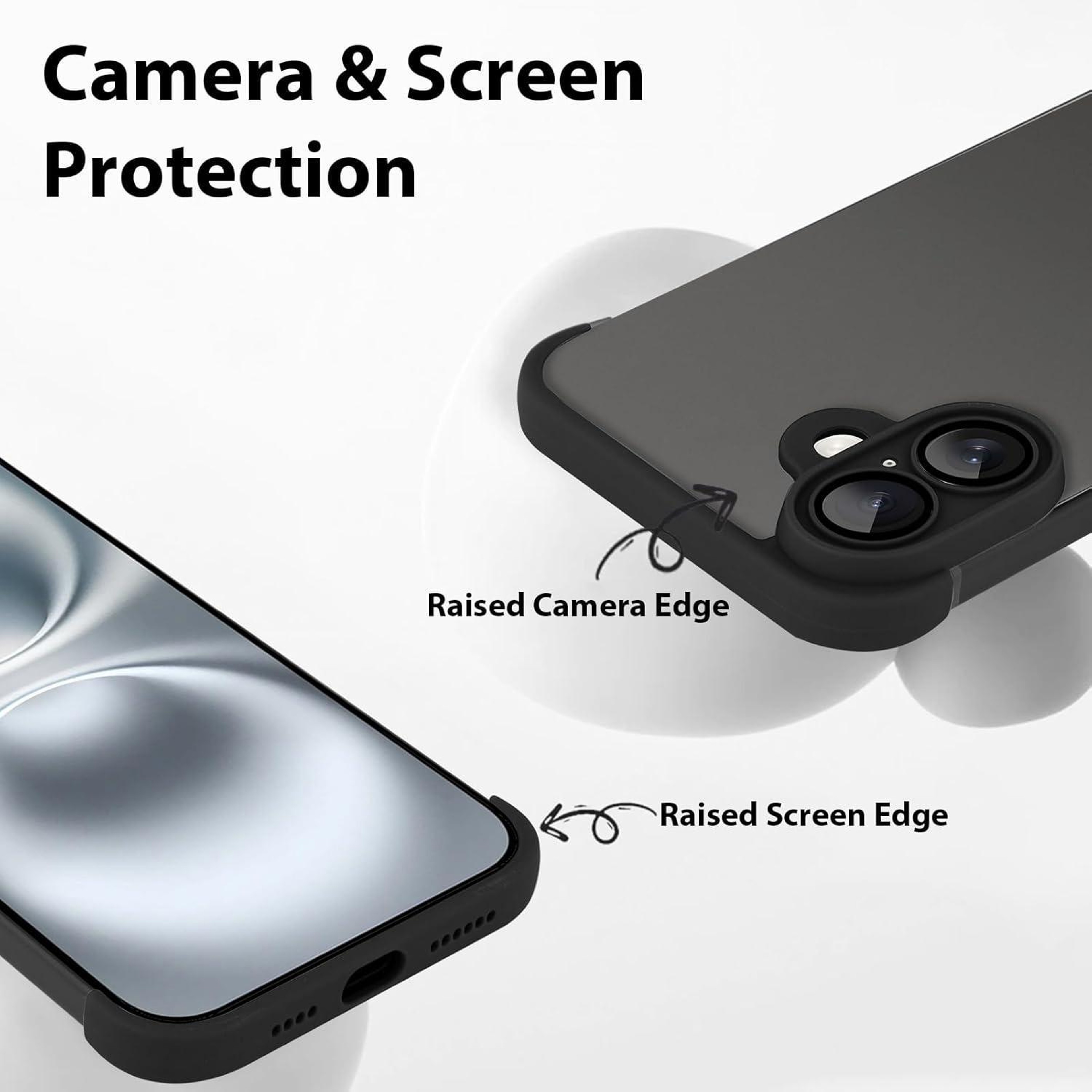Ultra Thin Frameless IPhone 16 Pro Max Case With Airbag Corners  Camera Lens Protector 4