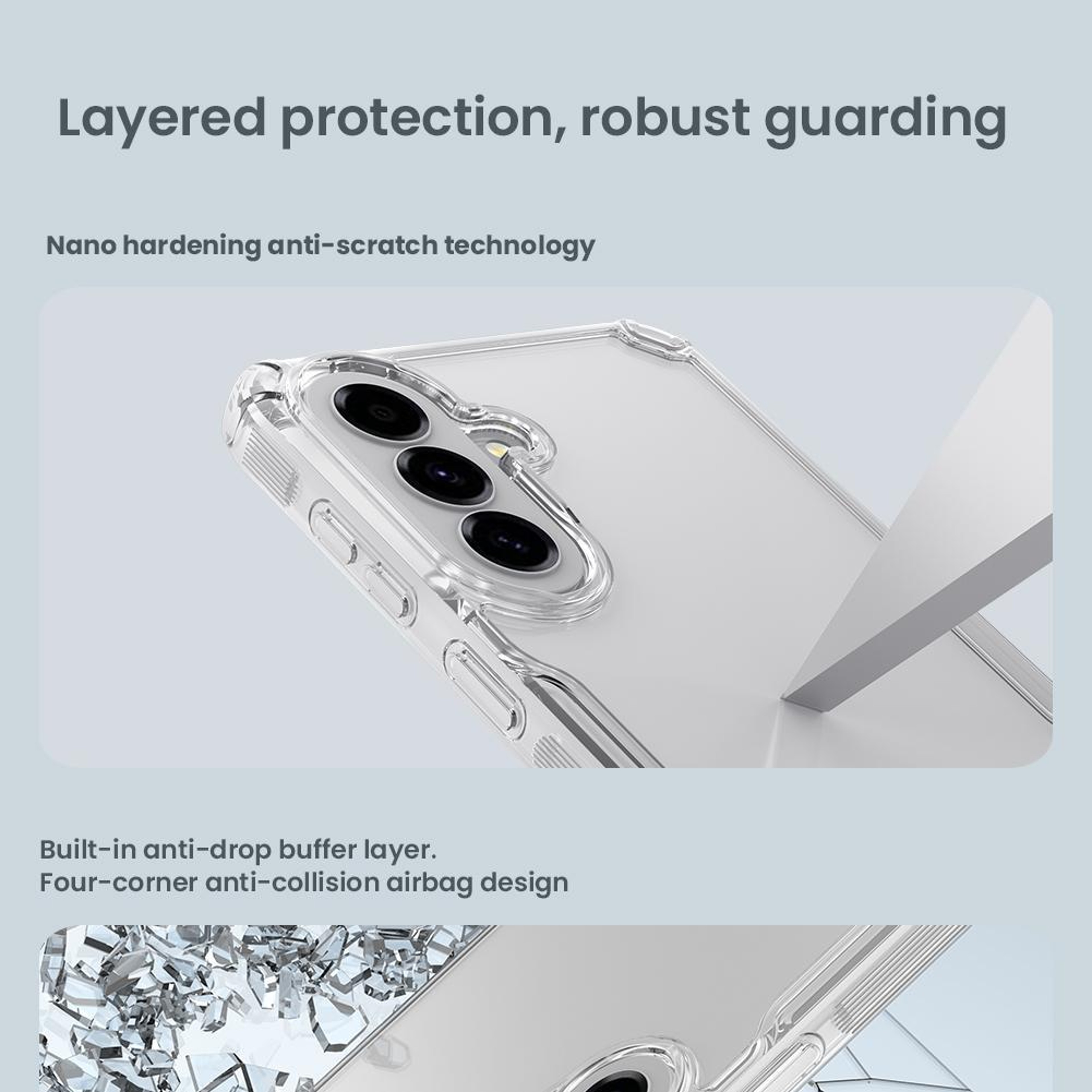 NILLKIN Clear Hybrid Samsung Galaxy A57 5G Case Shockproof Transparent Phone Case – view 10