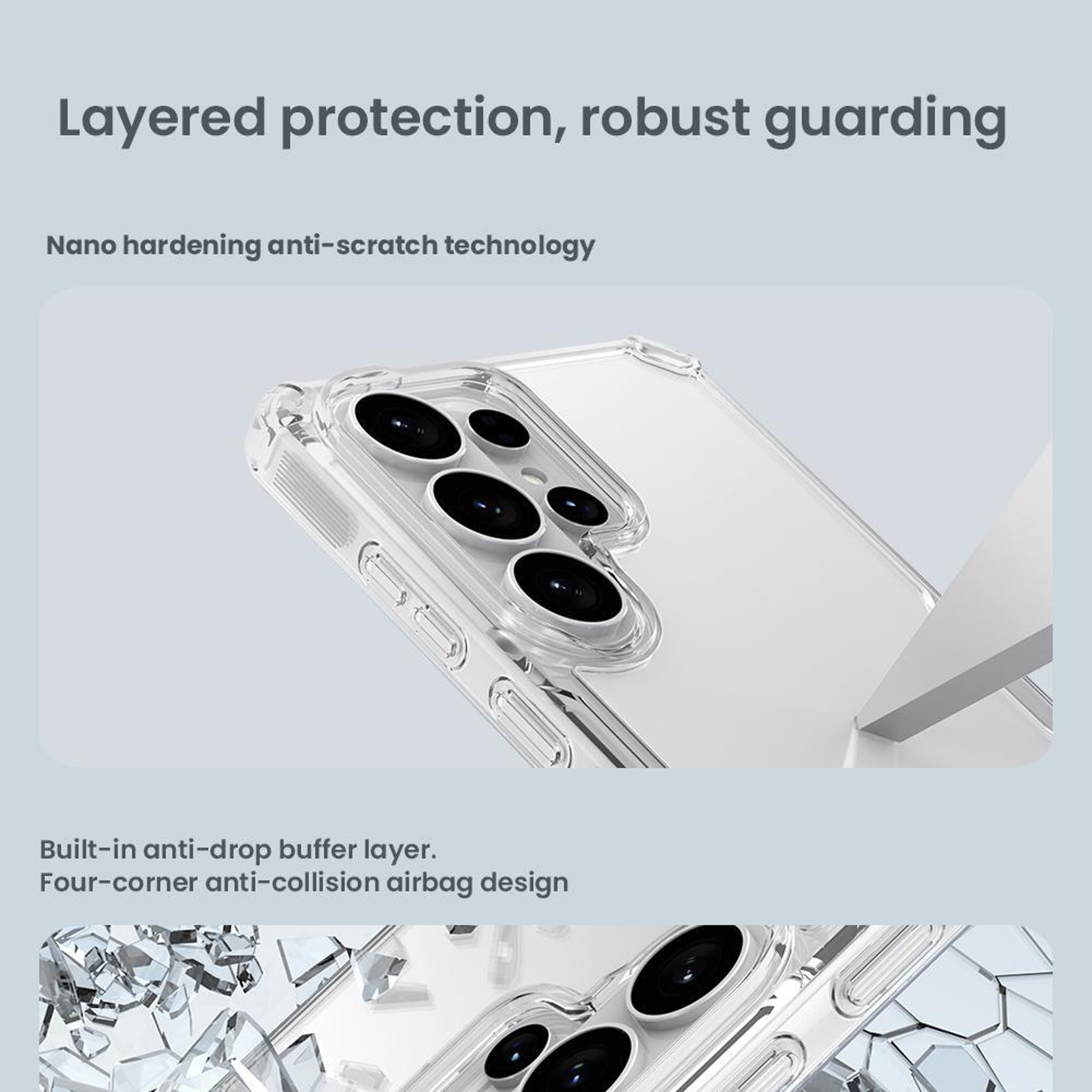 NILLKIN Clear Protective Case for Samsung Galaxy S26 Ultra Case – Anti-Yellow Shockproof Transparent Phone Case – view 10
