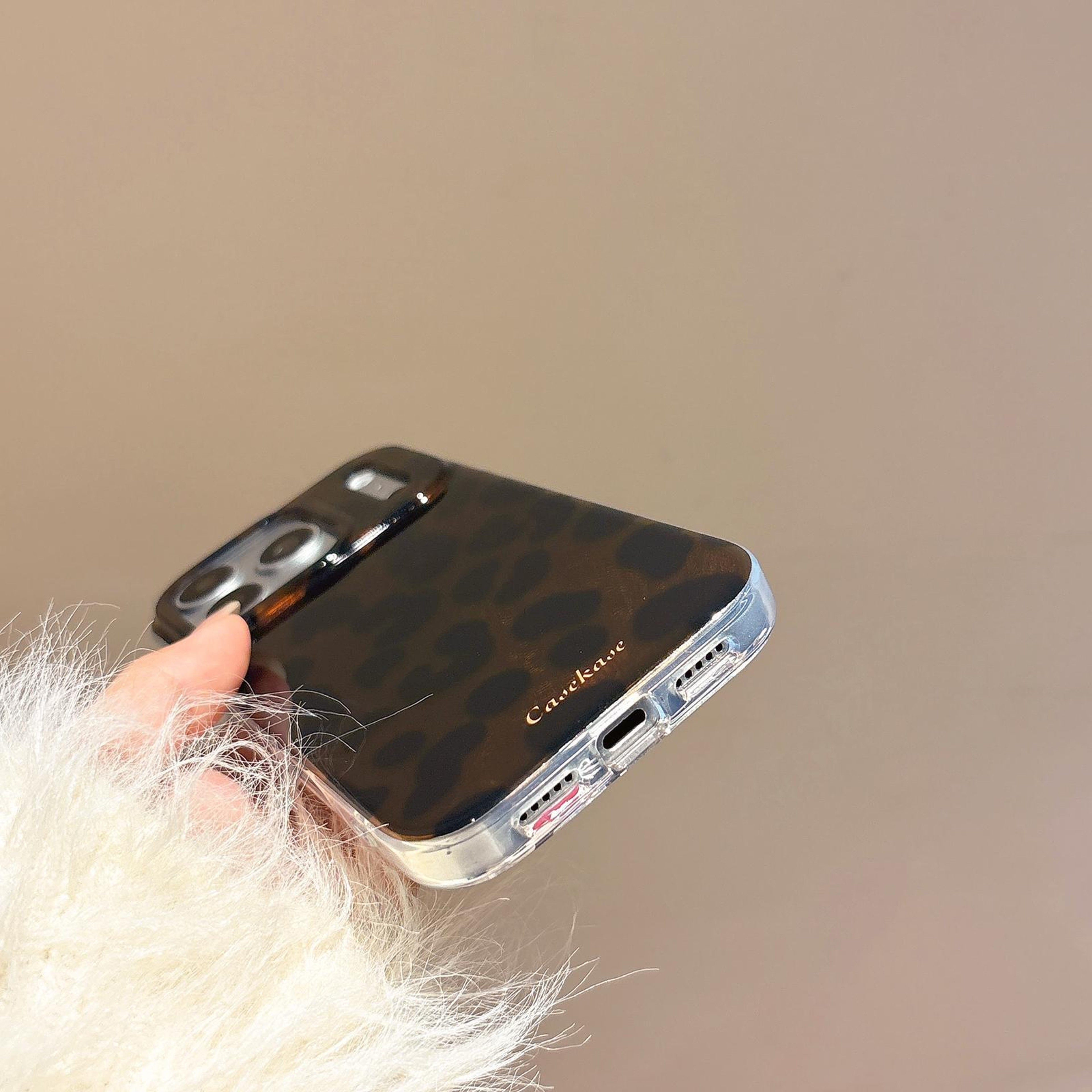 Premium iPhone 16 Pro Max Case Brown Leopard Print TPU Phone Case with Slim Protective Fit – view 5