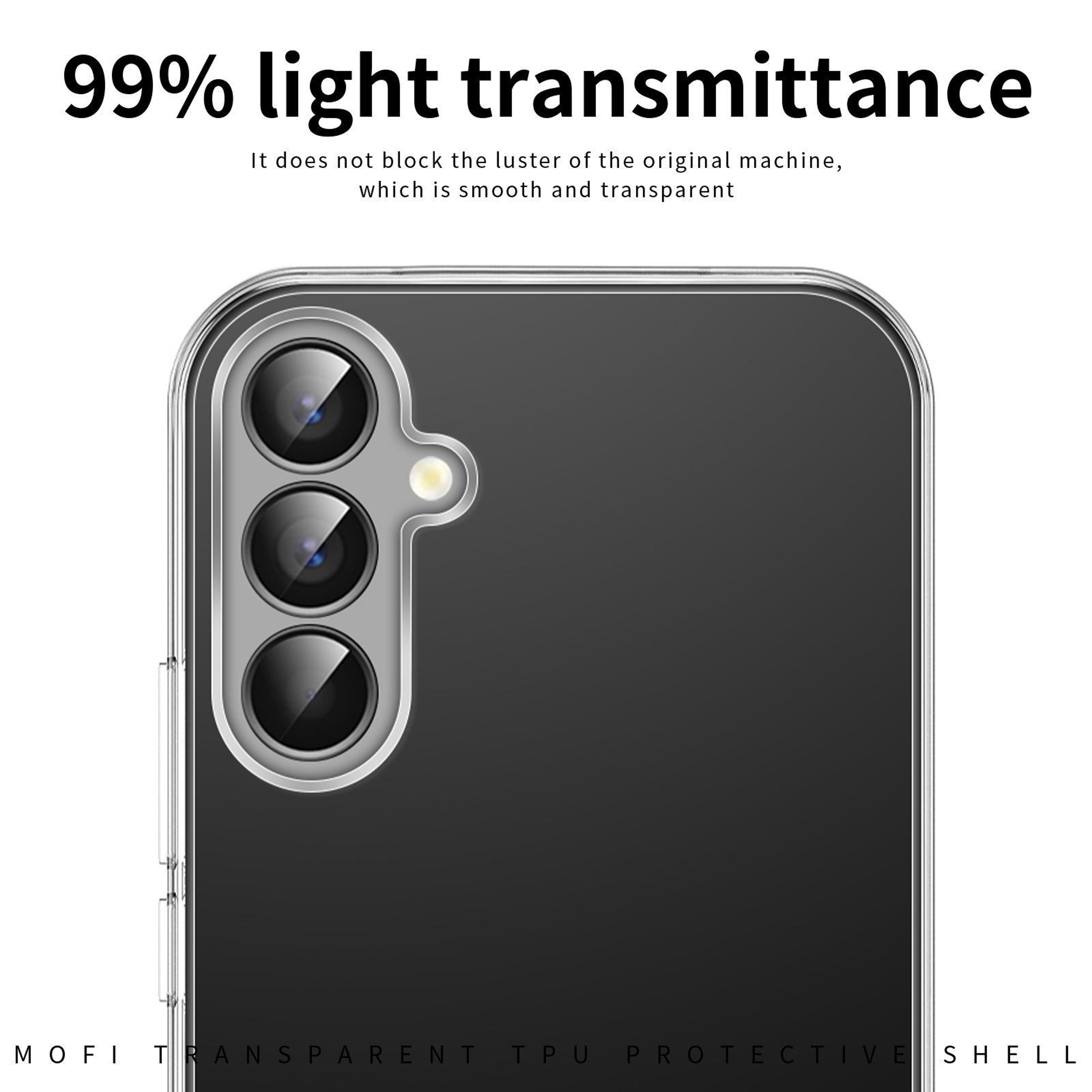 MOFI Clear Ultra Thin TPU Case for Samsung Galaxy S26+ 5G Slim Protective Cover – view 4