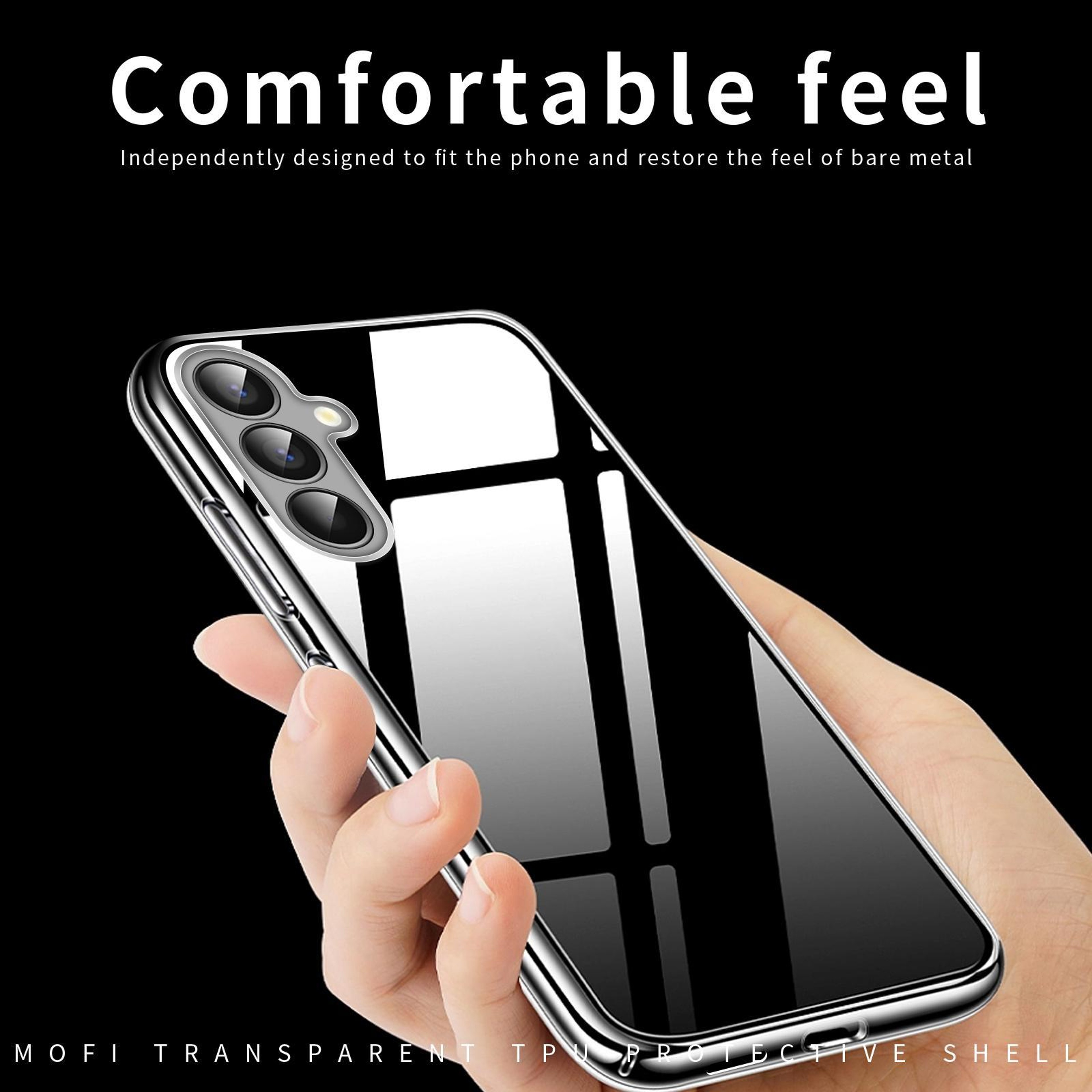 MOFI Ultra Thin Clear TPU Phone Case for Samsung Galaxy S26 5G Shockproof Protective Cover – view 5