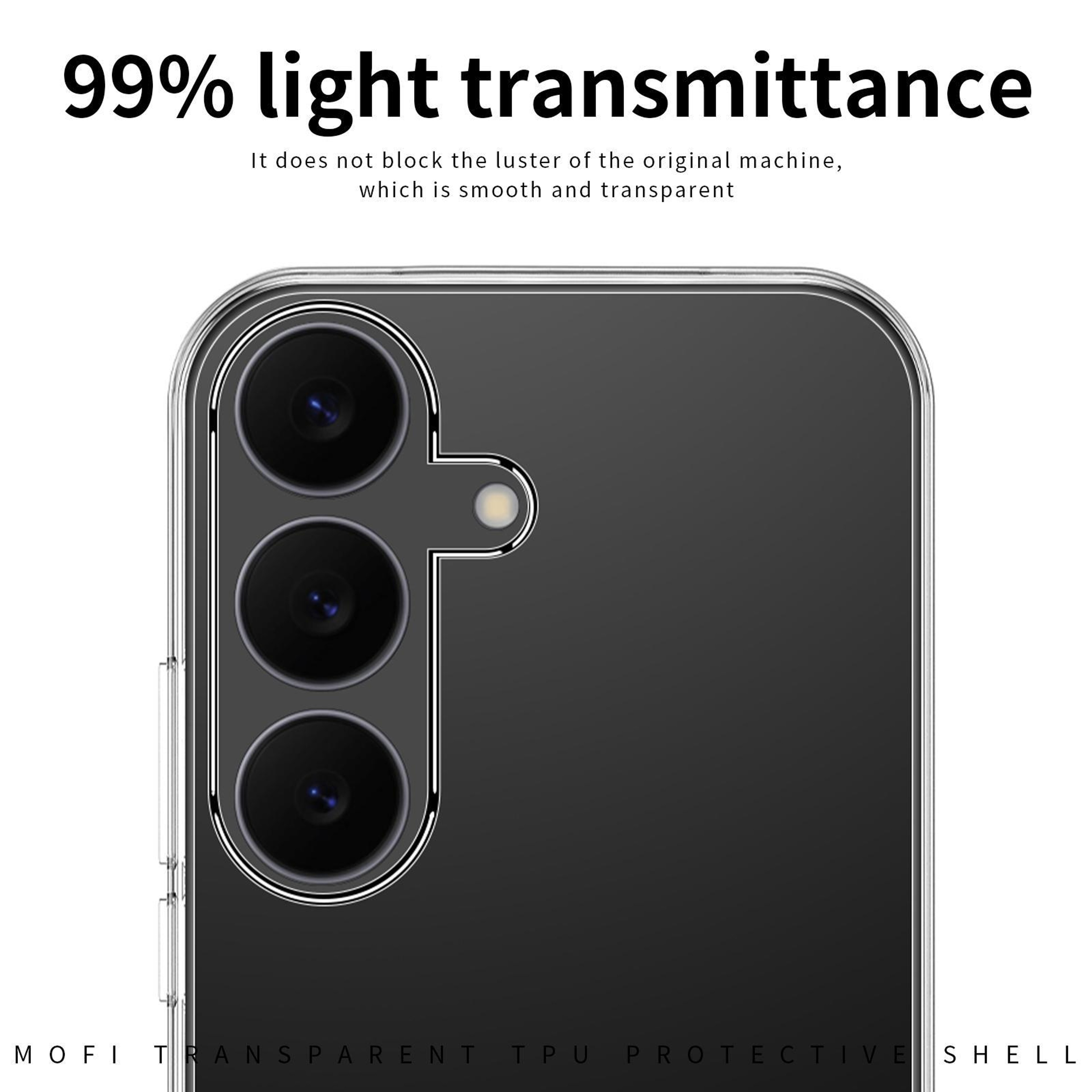 MOFI Ming Ultra Thin Samsung Galaxy S25 FE Case Clear TPU Protective Cover – view 4