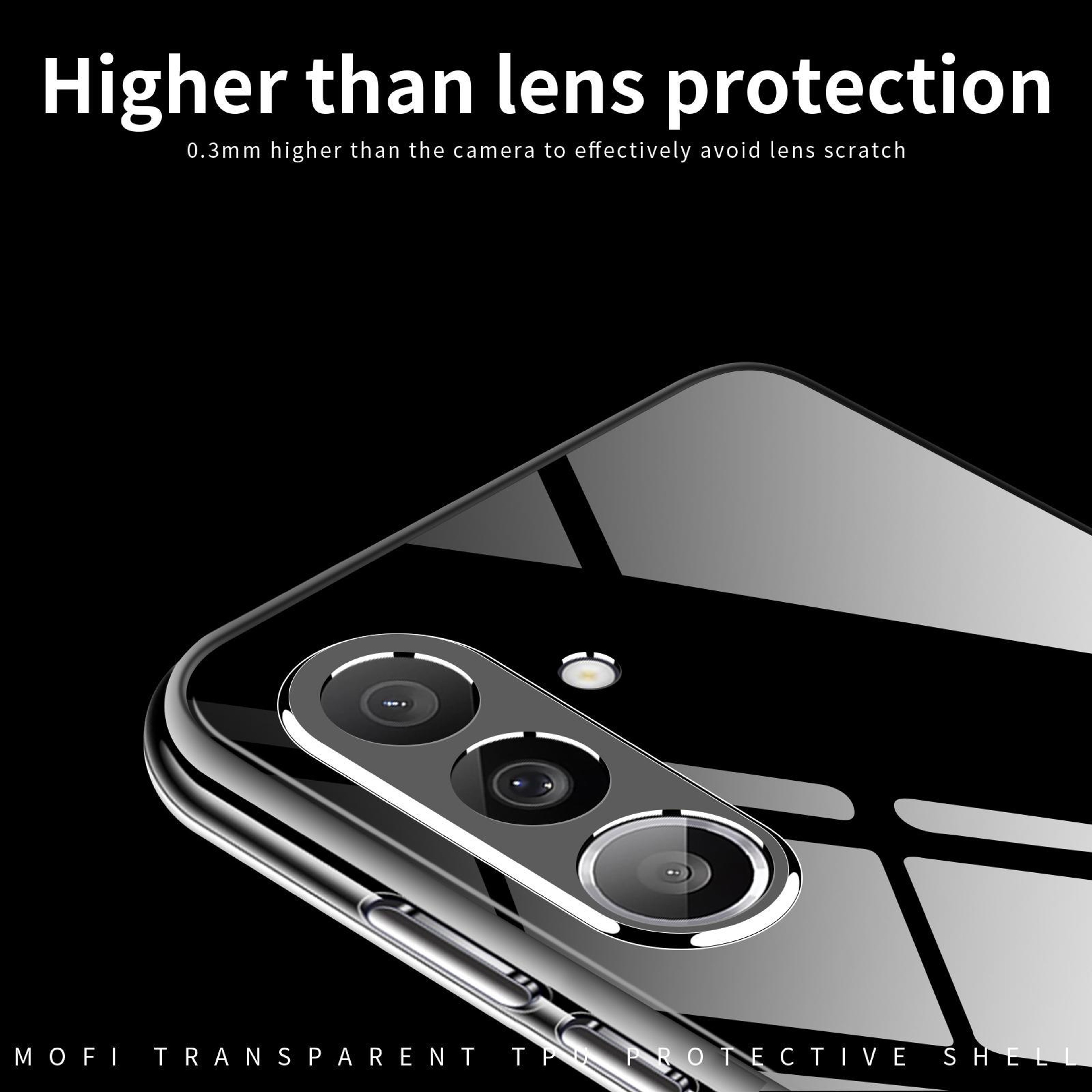 MOFI Ultra Thin Clear TPU Phone Case for Samsung Galaxy M56 5G Shockproof Protective Cover – view 7